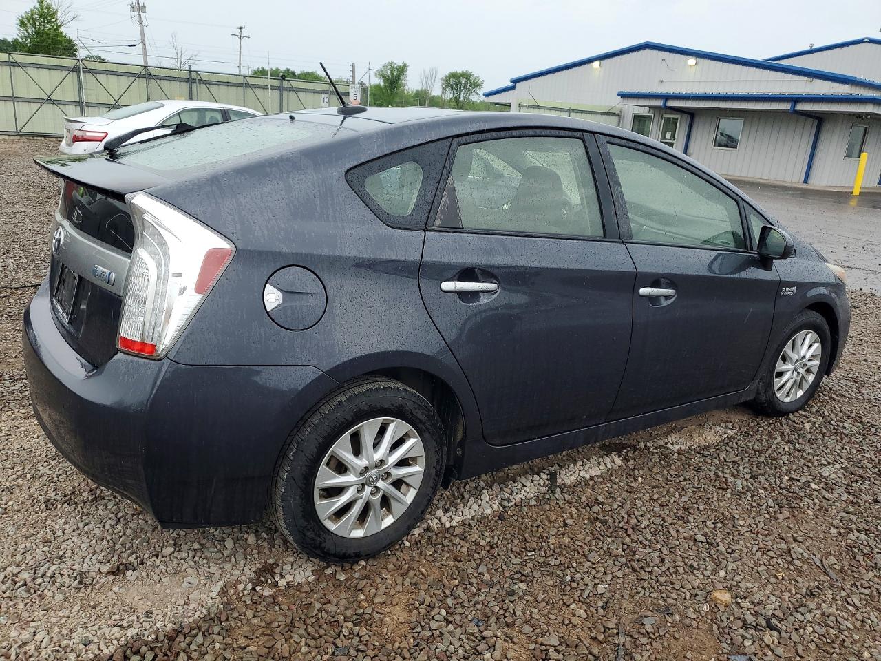2013 Toyota Prius Plug-in Hybrid Base Gray vin: JTDKN3DP4D3034871