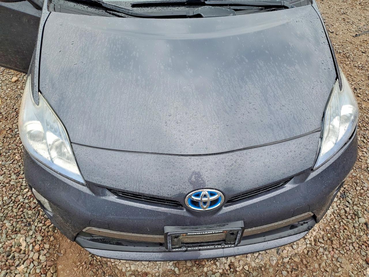 2013 Toyota Prius Plug-in Hybrid Base Gray vin: JTDKN3DP4D3034871