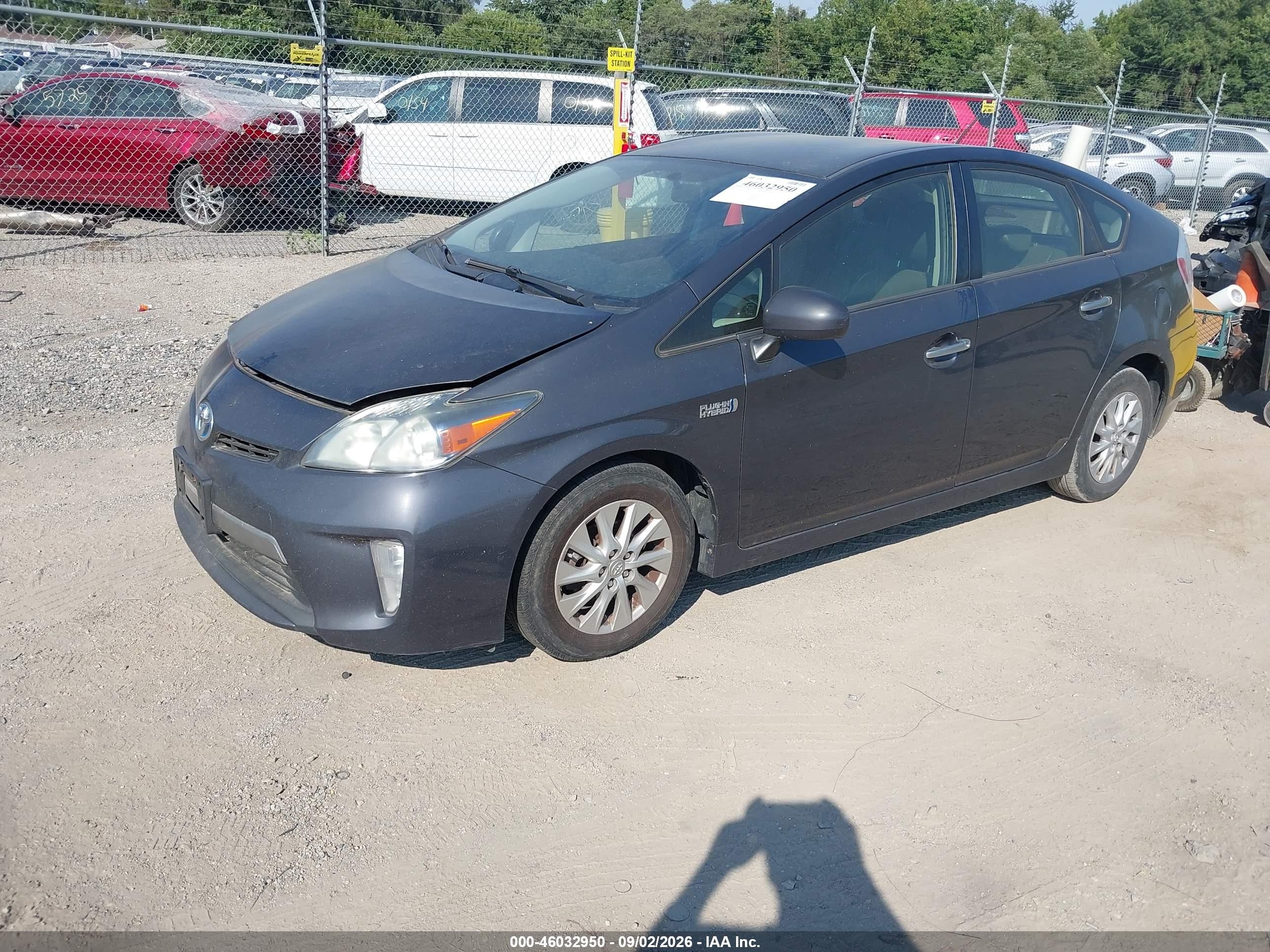 2013 Toyota Prius Plug-in   Gray vin: JTDKN3DP4D3035003