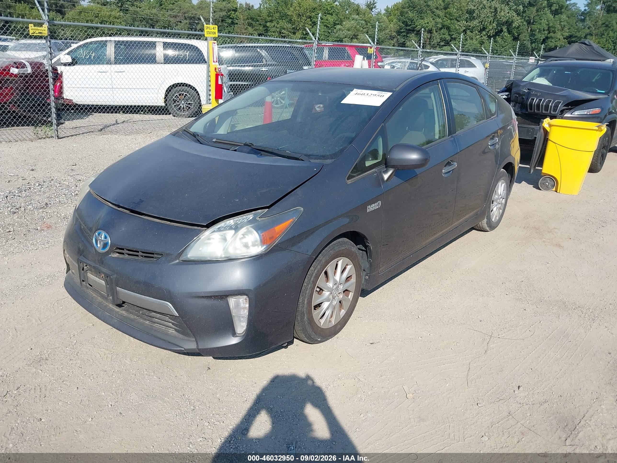 2013 Toyota Prius Plug-in   Gray vin: JTDKN3DP4D3035003
