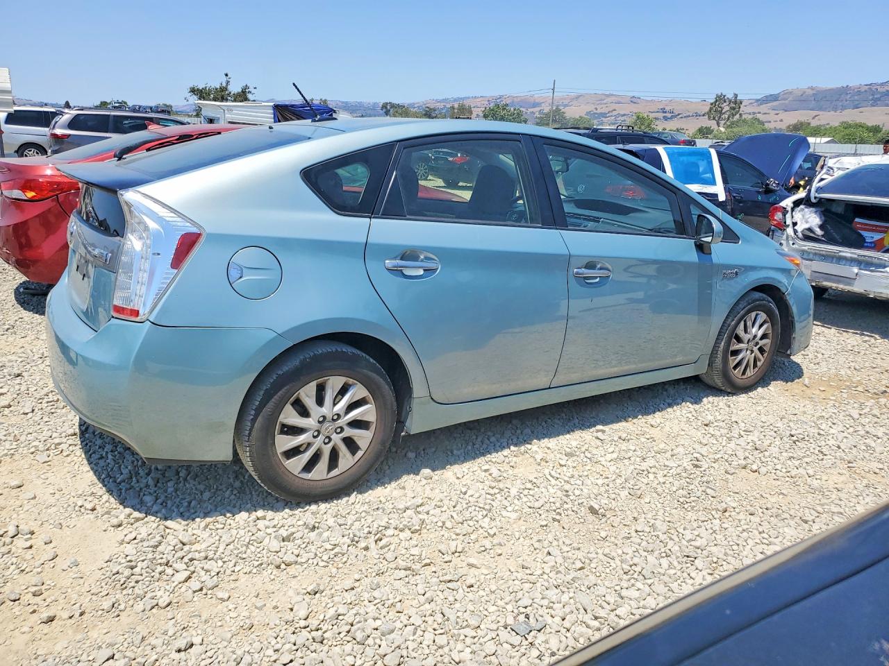 2013 Toyota Prius Plug-in Hybrid Base Teal vin: JTDKN3DP4D3043036