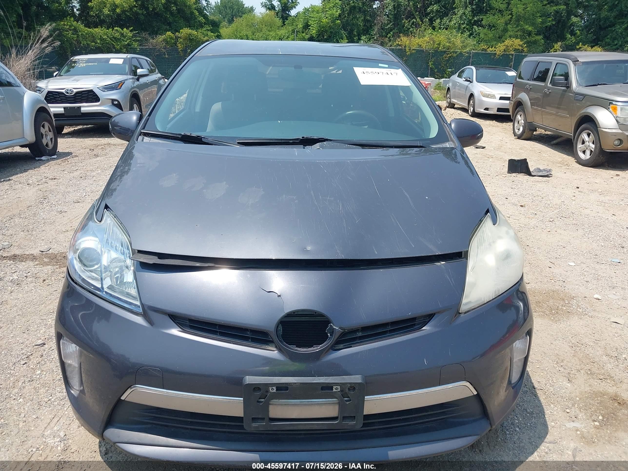 2014 Toyota Prius Plug-in   Gray vin: JTDKN3DP4E3050263