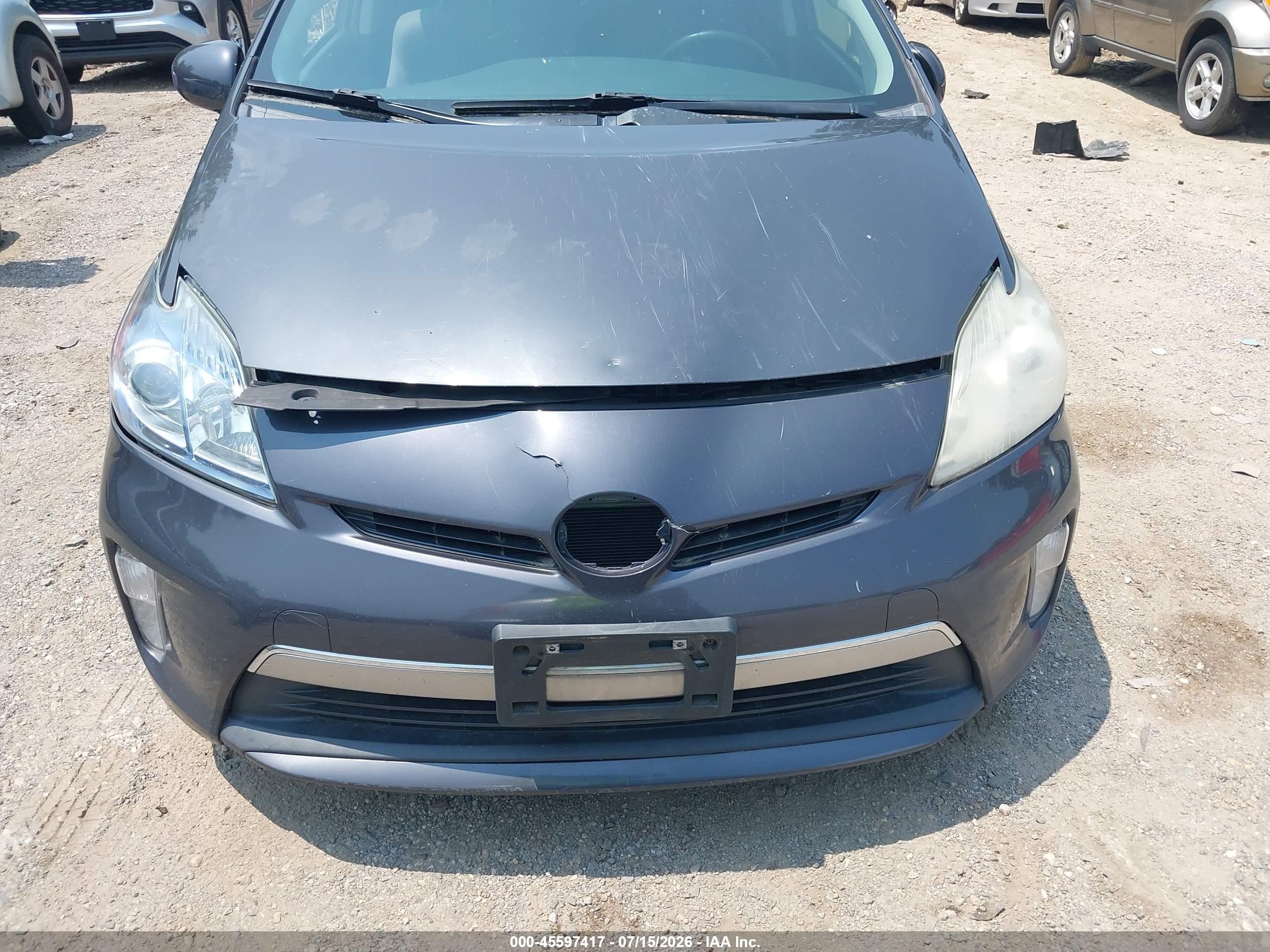 2014 Toyota Prius Plug-in   Gray vin: JTDKN3DP4E3050263