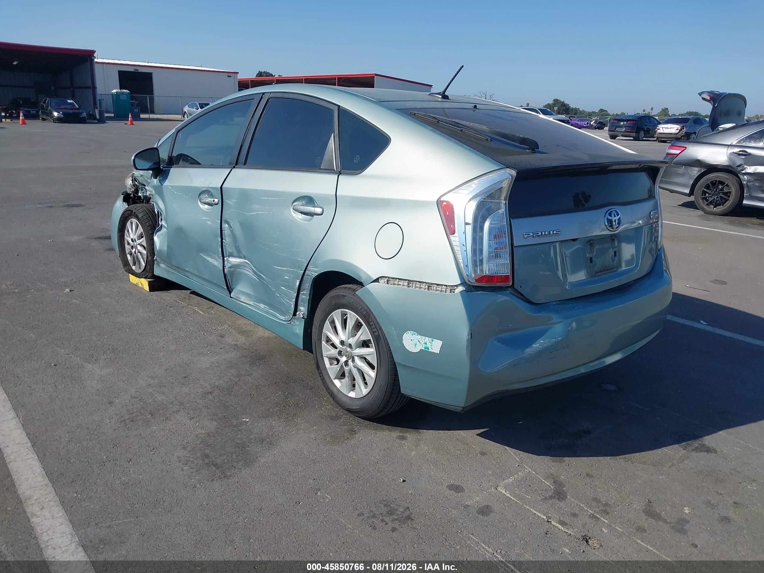 2014 Toyota Prius Plug-in   Teal vin: JTDKN3DP4E3052692