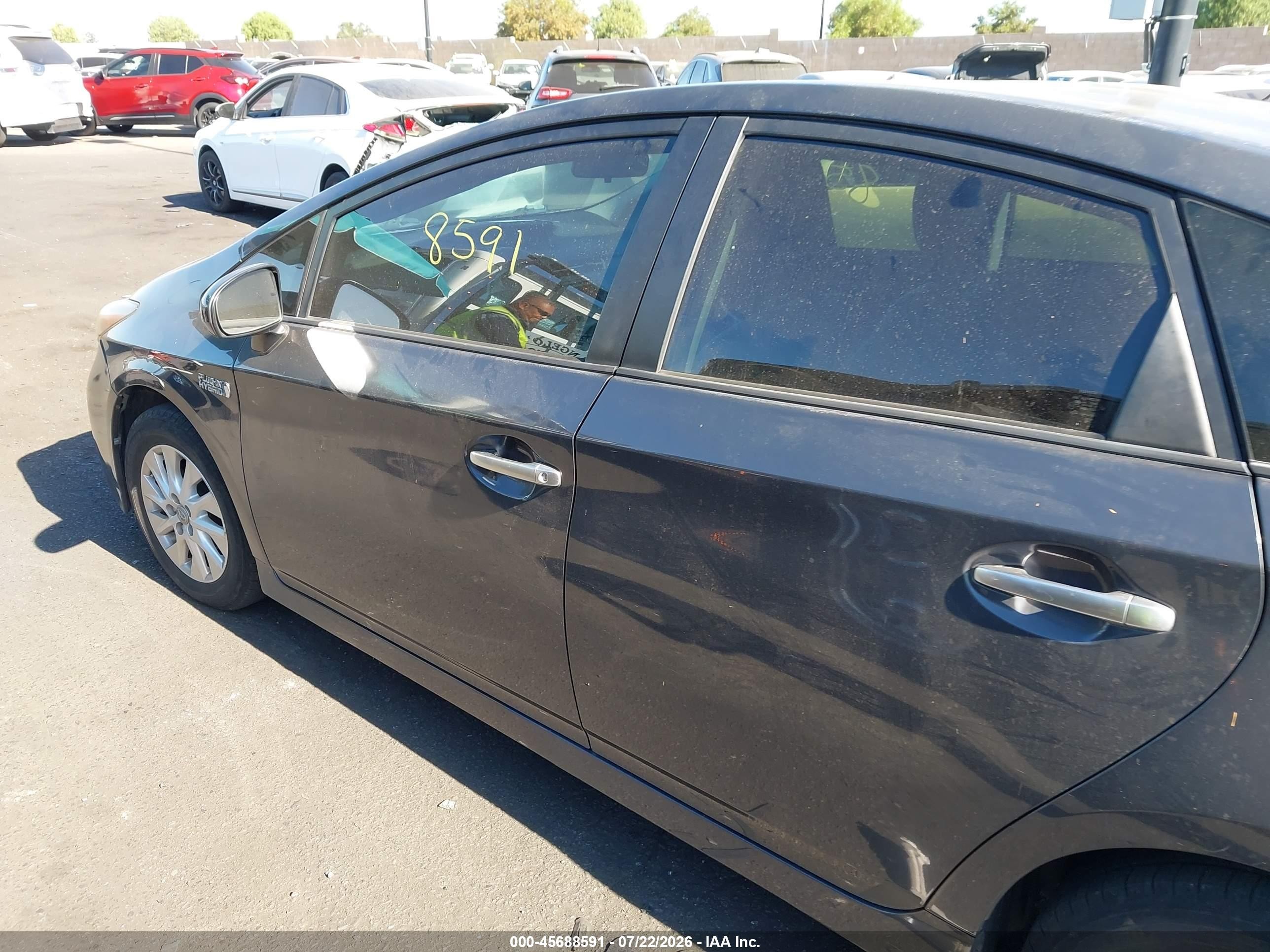 2014 Toyota Prius Plug-in   Gray vin: JTDKN3DP4E3061604