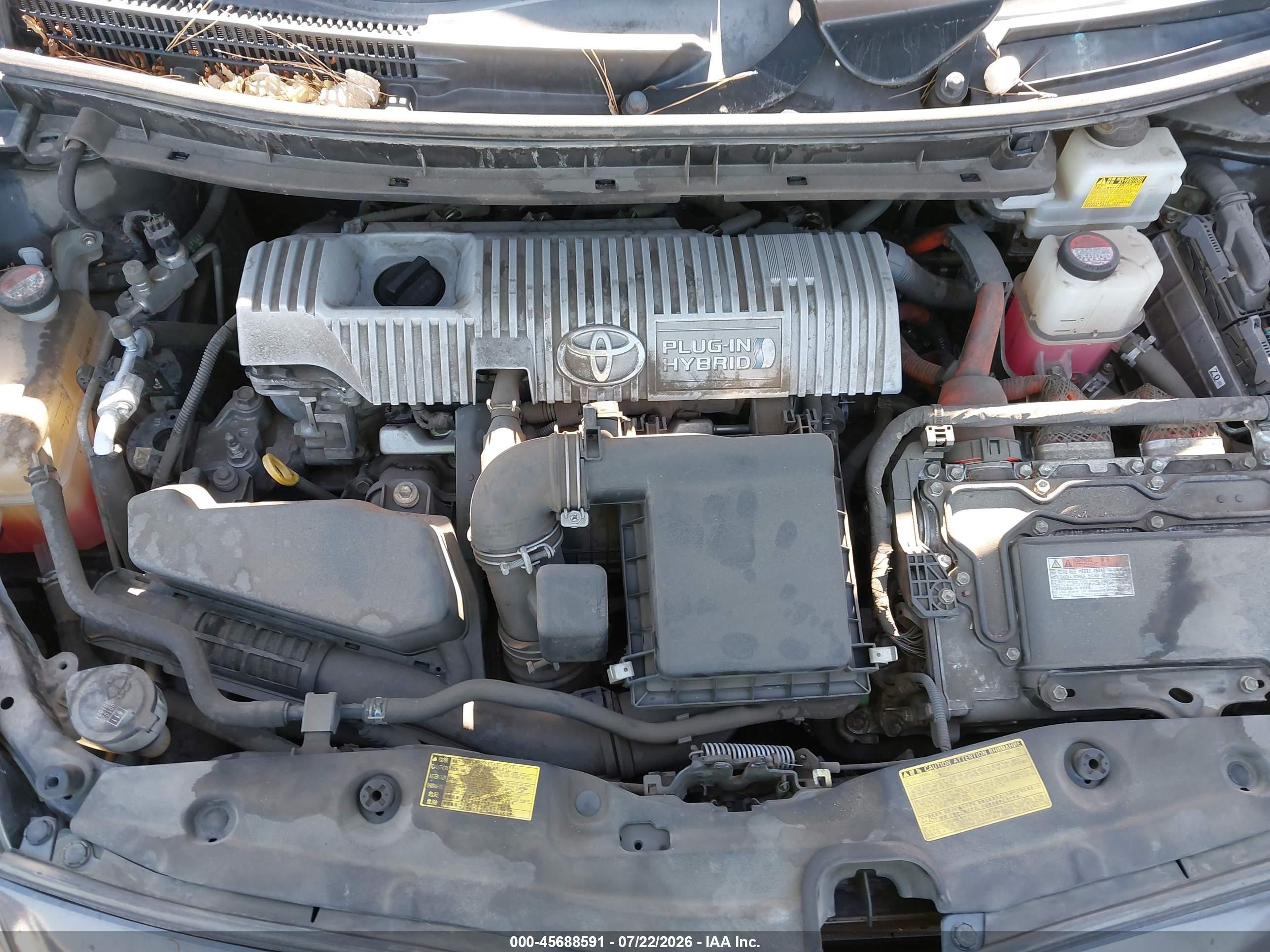 2014 Toyota Prius Plug-in   Gray vin: JTDKN3DP4E3061604