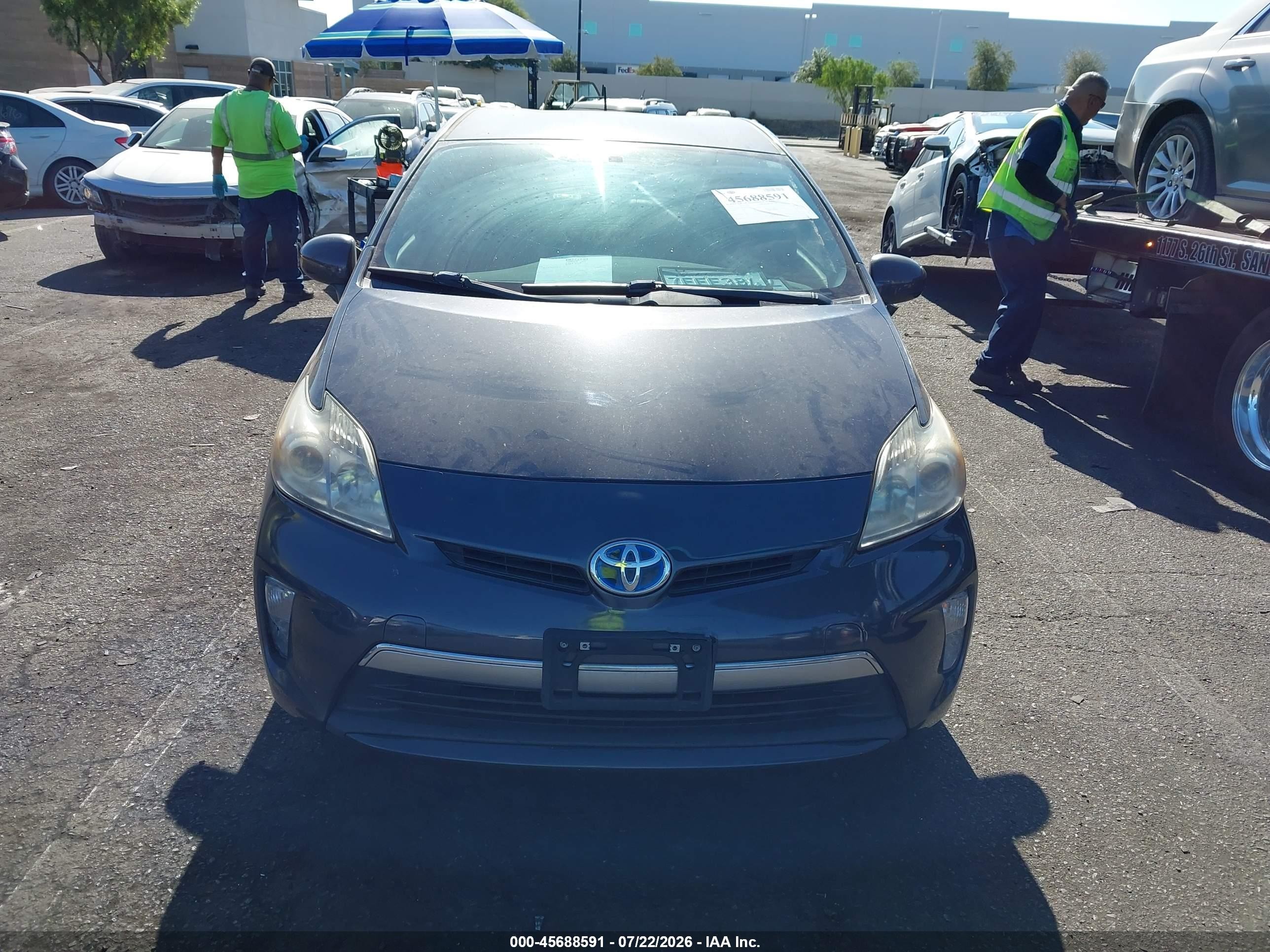 2014 Toyota Prius Plug-in   Gray vin: JTDKN3DP4E3061604