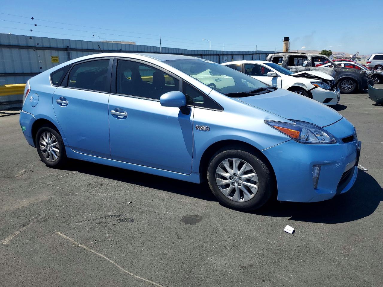 2015 Toyota Prius Plug-in Hybrid Advanced Blue vin: JTDKN3DP4F3074595