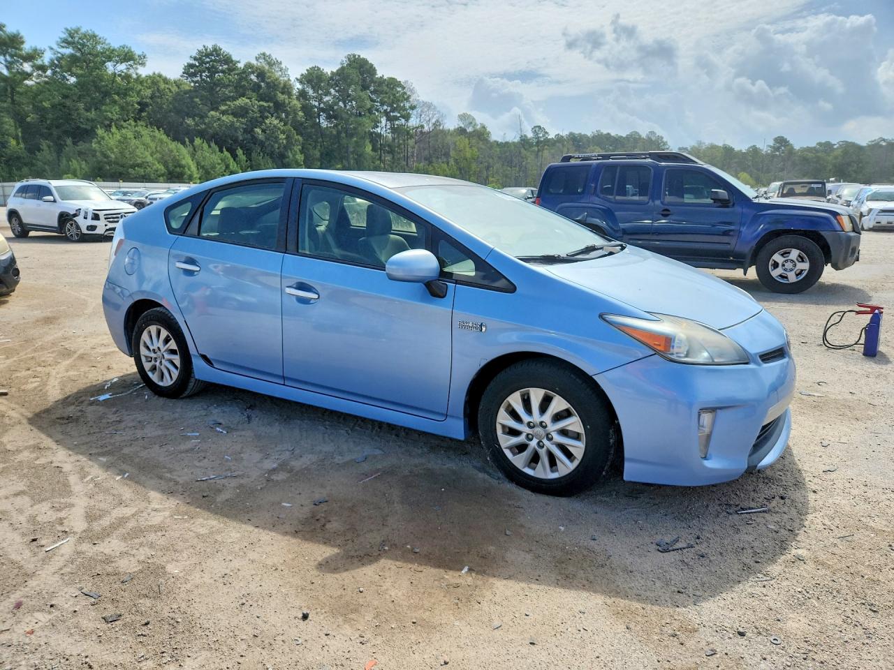 2012 Toyota Prius Plug-in Hybrid Base Blue vin: JTDKN3DP5C3009332