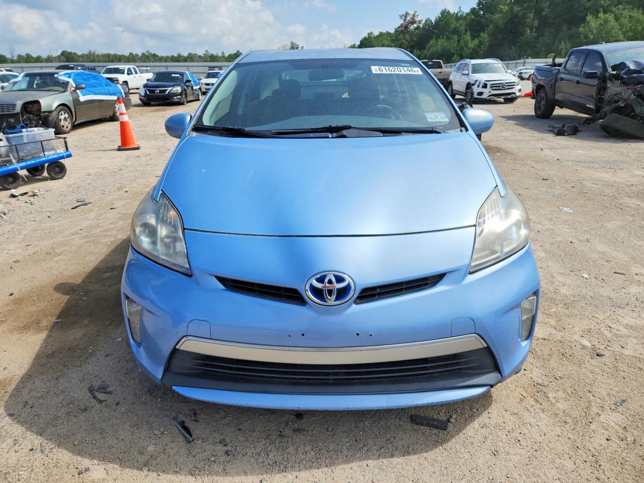 2012 Toyota Prius Plug-in Hybrid Base Blue vin: JTDKN3DP5C3009332