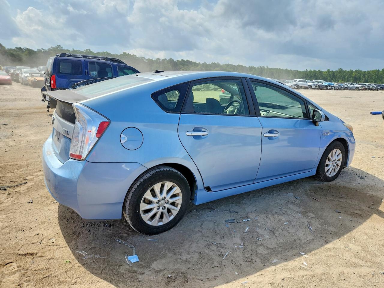 2012 Toyota Prius Plug-in Hybrid Base Blue vin: JTDKN3DP5C3009332