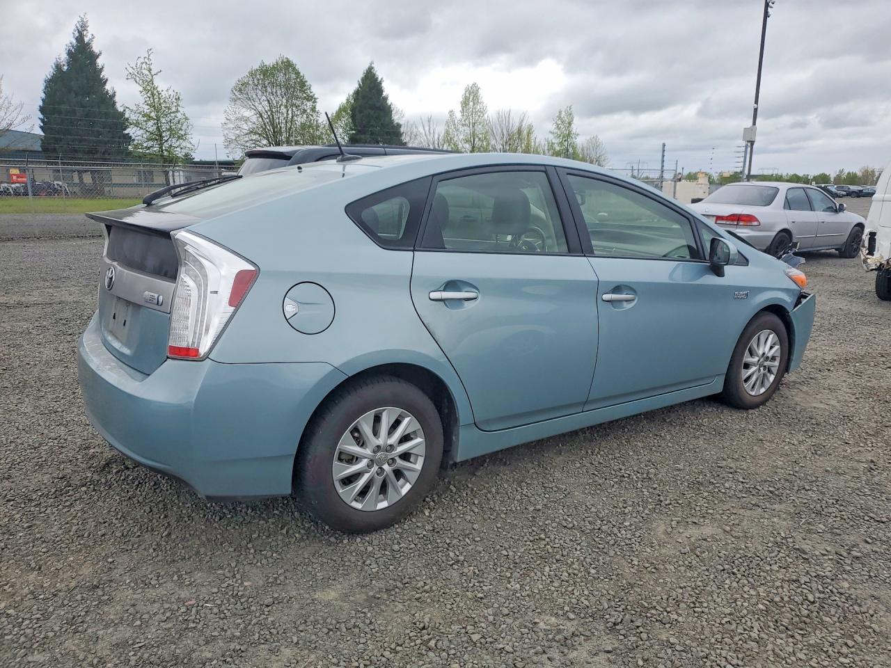 2012 Toyota Prius Plug-in Hybrid Advanced Бирюзовый vin: JTDKN3DP5C3013154