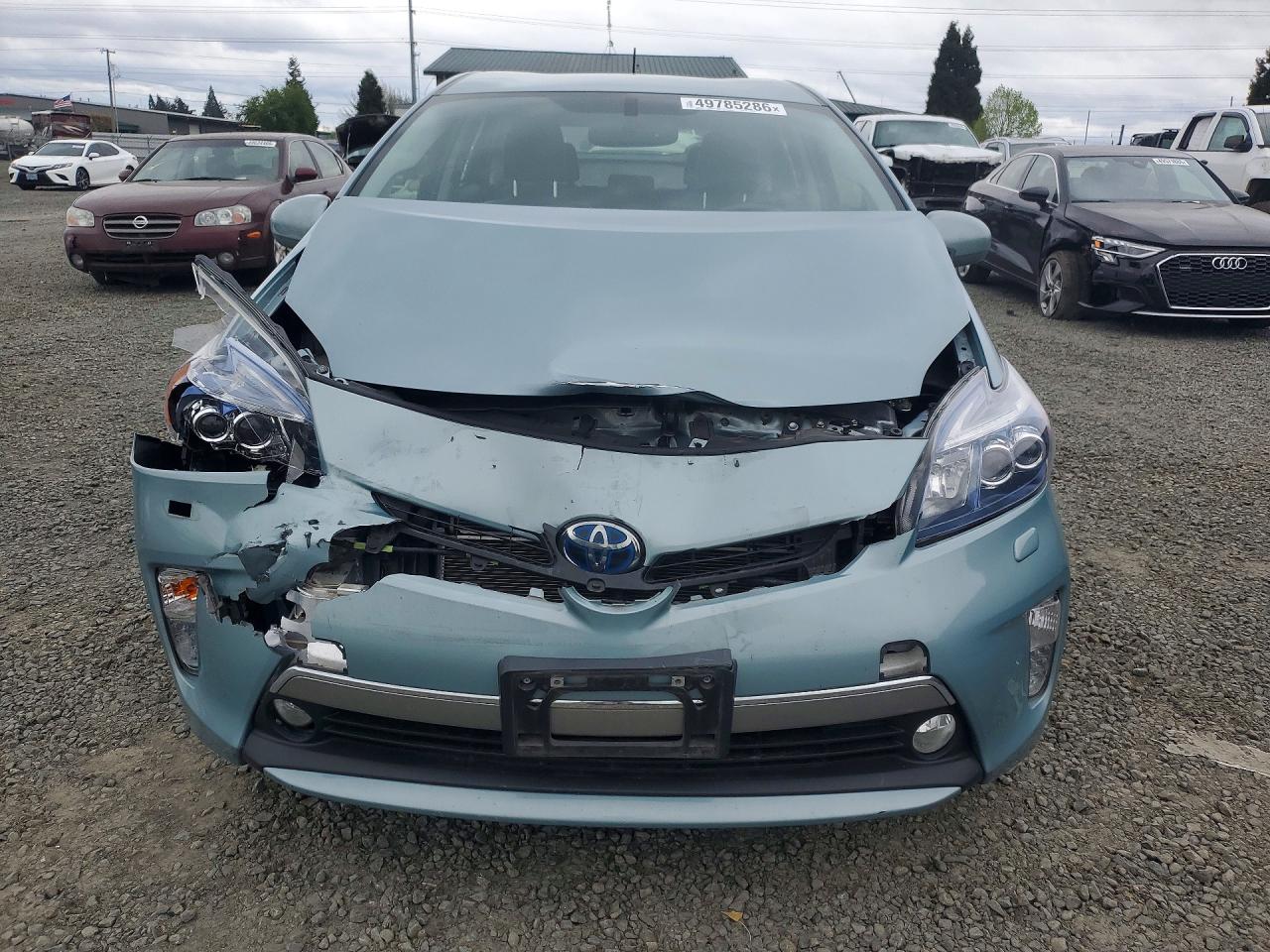 2012 Toyota Prius Plug-in Hybrid Advanced Бирюзовый vin: JTDKN3DP5C3013154