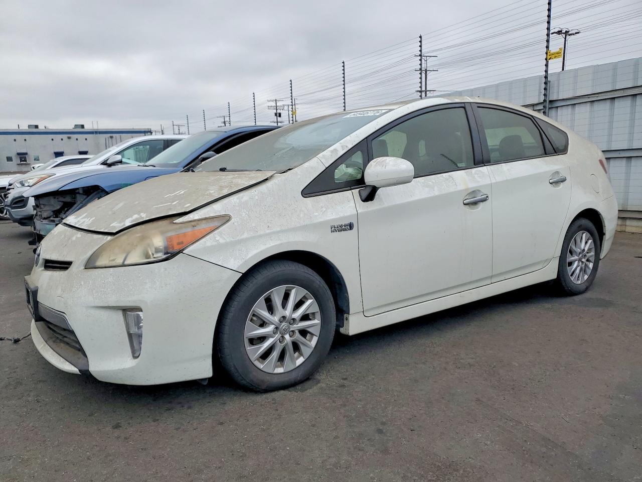 2012 Toyota Prius Plug-in Hybrid Base White vin: JTDKN3DP5C3015678