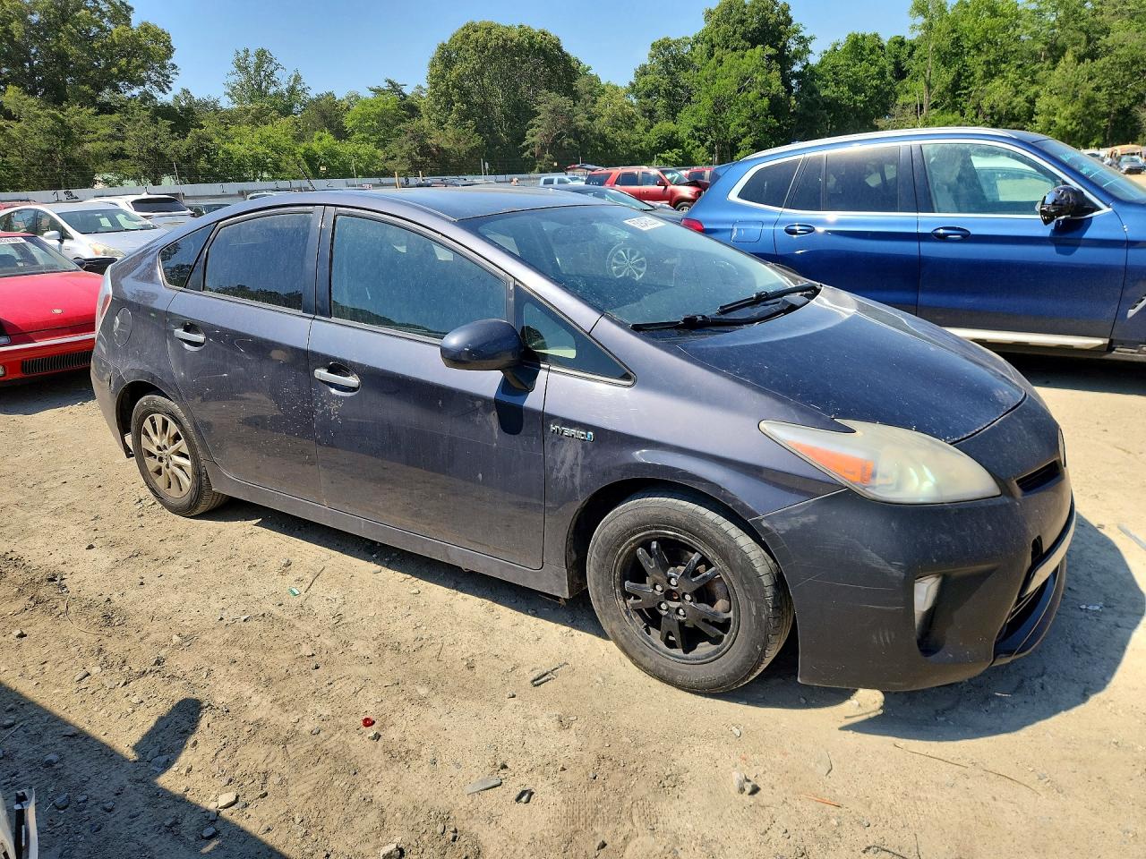 2013 Toyota Prius Plug-in Hybrid Base Gray vin: JTDKN3DP5D3031610