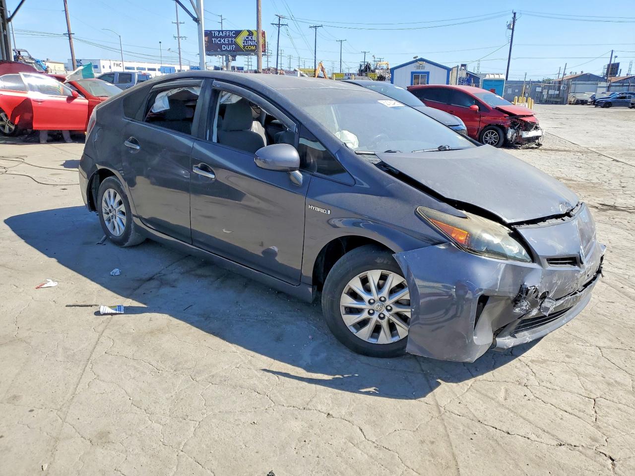 2013 Toyota Prius Plug-in Hybrid Base Gray vin: JTDKN3DP5D3032353