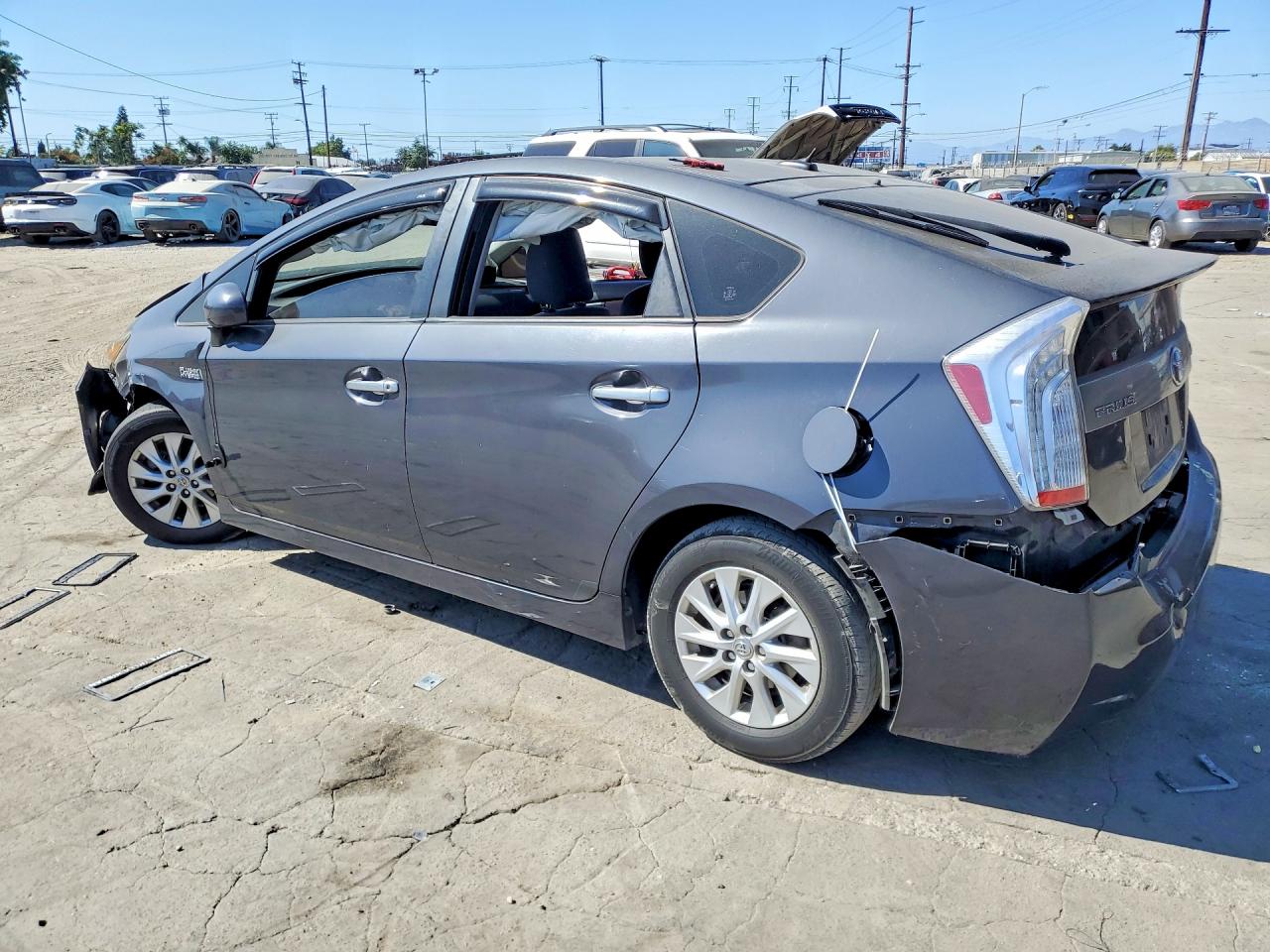 2013 Toyota Prius Plug-in Hybrid Base Gray vin: JTDKN3DP5D3032353