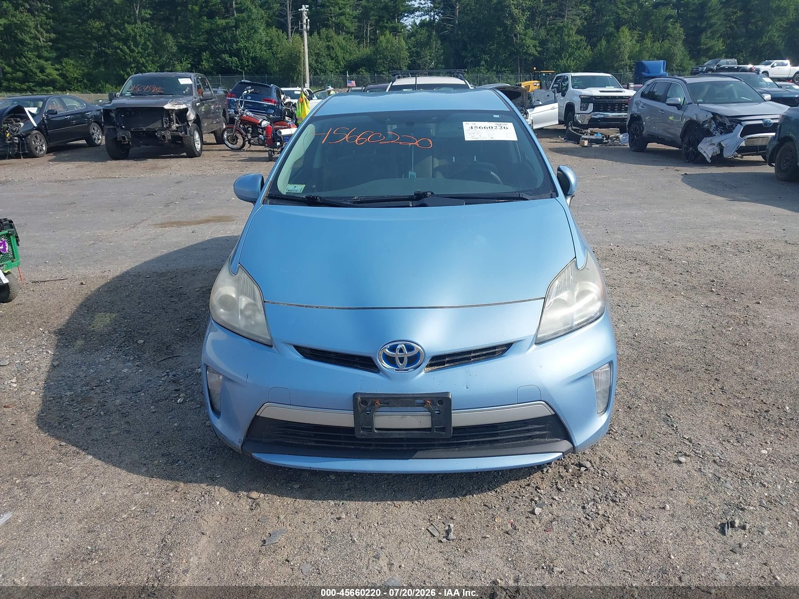 2013 Toyota Prius Plug-in   Blue vin: JTDKN3DP5D3036578