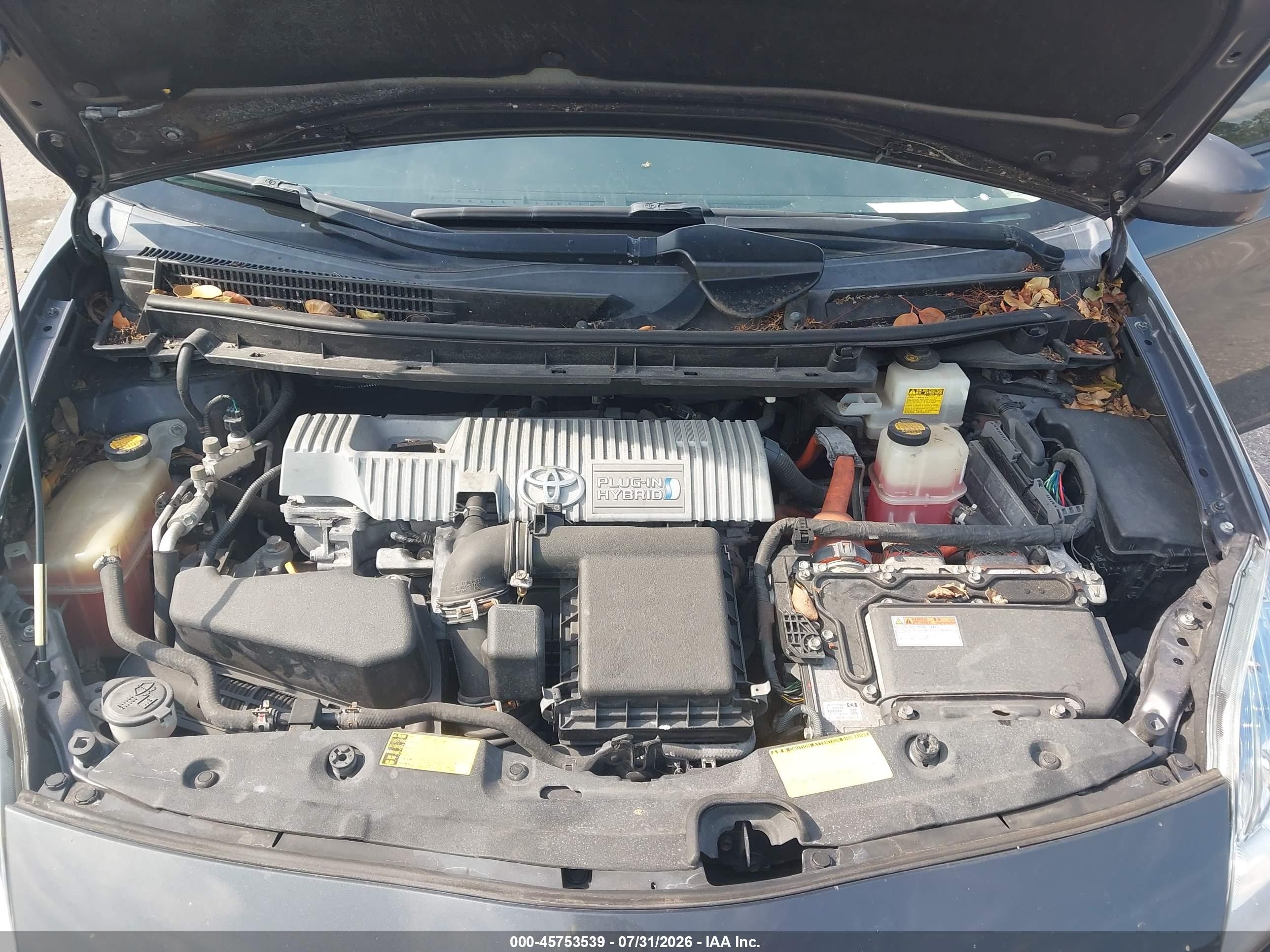 2013 Toyota Prius Plug-in   Gray vin: JTDKN3DP5D3038945