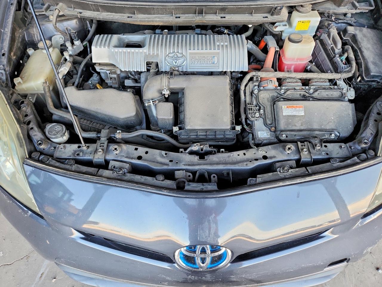 2013 Toyota Prius Plug-in Hybrid Base Gray vin: JTDKN3DP5D3041277