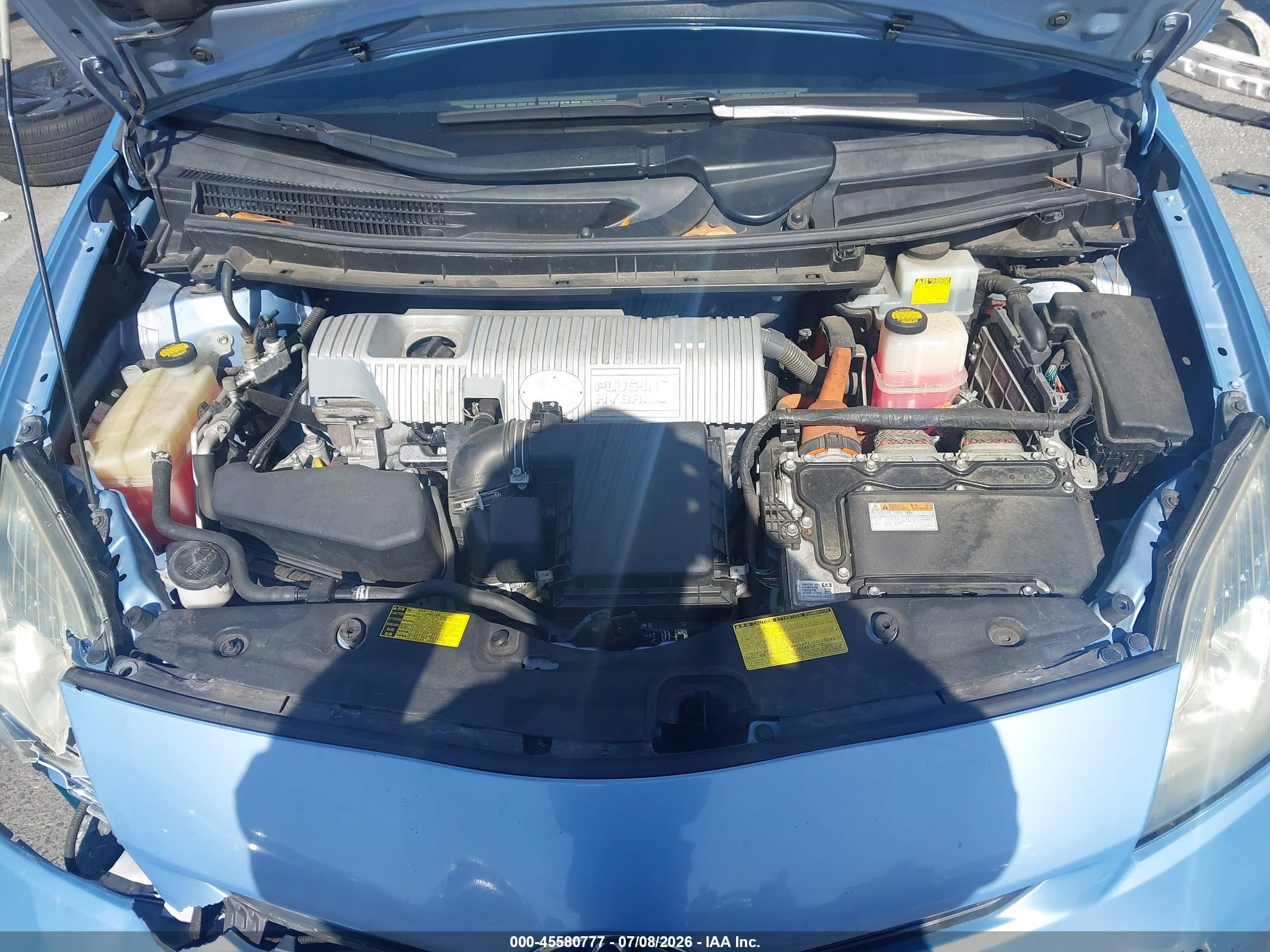 2014 Toyota Prius Plug-in   Синий vin: JTDKN3DP5E3053236