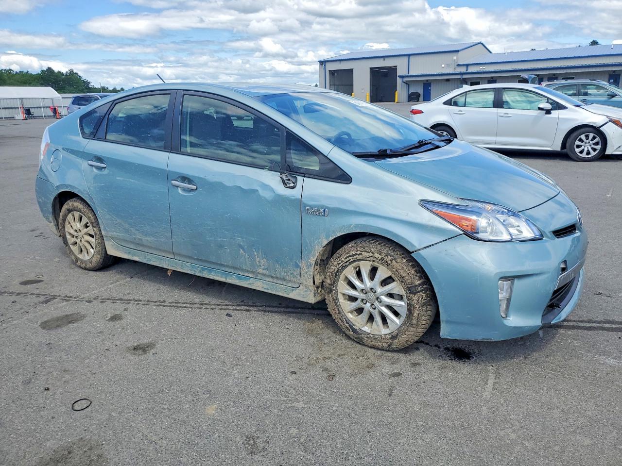 2014 Toyota Prius Plug-in Hybrid Base Blue vin: JTDKN3DP5E3062289