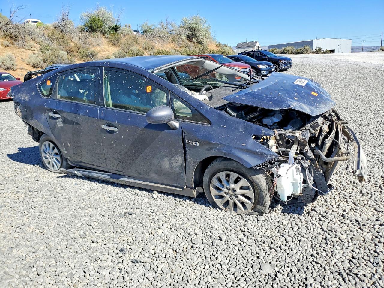 2012 Toyota Prius Plug-in Hybrid Base Charcoal vin: JTDKN3DP6C3001708