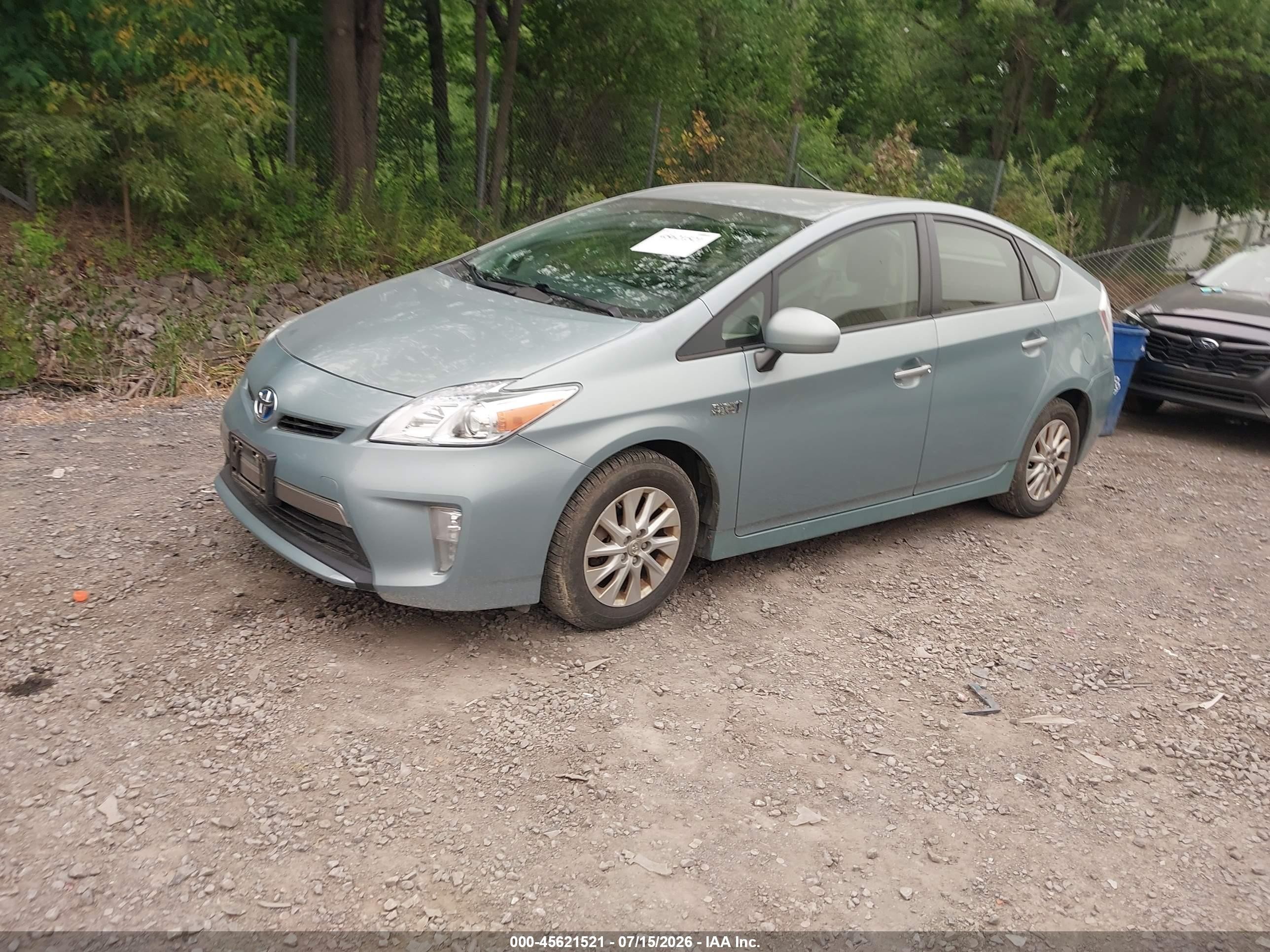 2012 Toyota Prius Plug-in   Blue vin: JTDKN3DP6C3002096