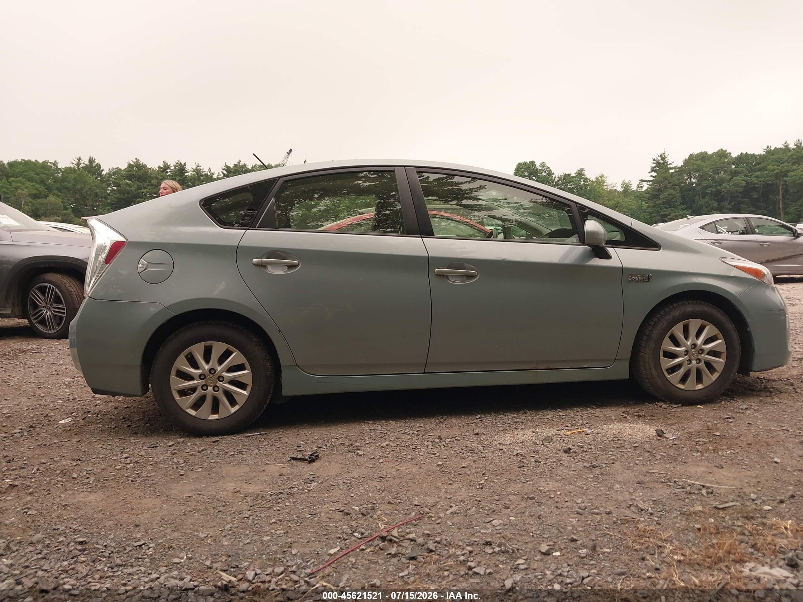 2012 Toyota Prius Plug-in   Blue vin: JTDKN3DP6C3002096
