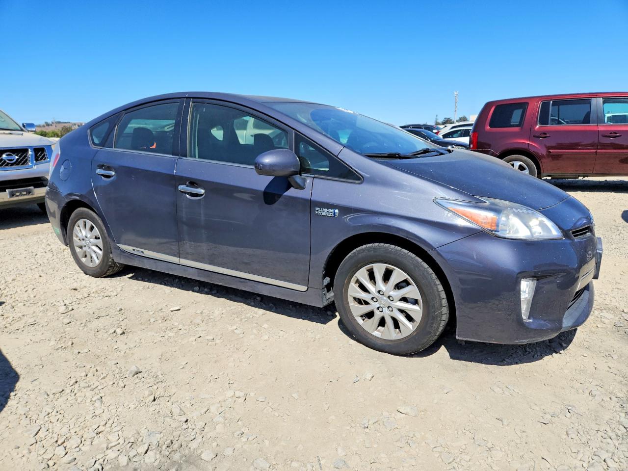2012 Toyota Prius Plug-in Hybrid Base Gray vin: JTDKN3DP6C3014880