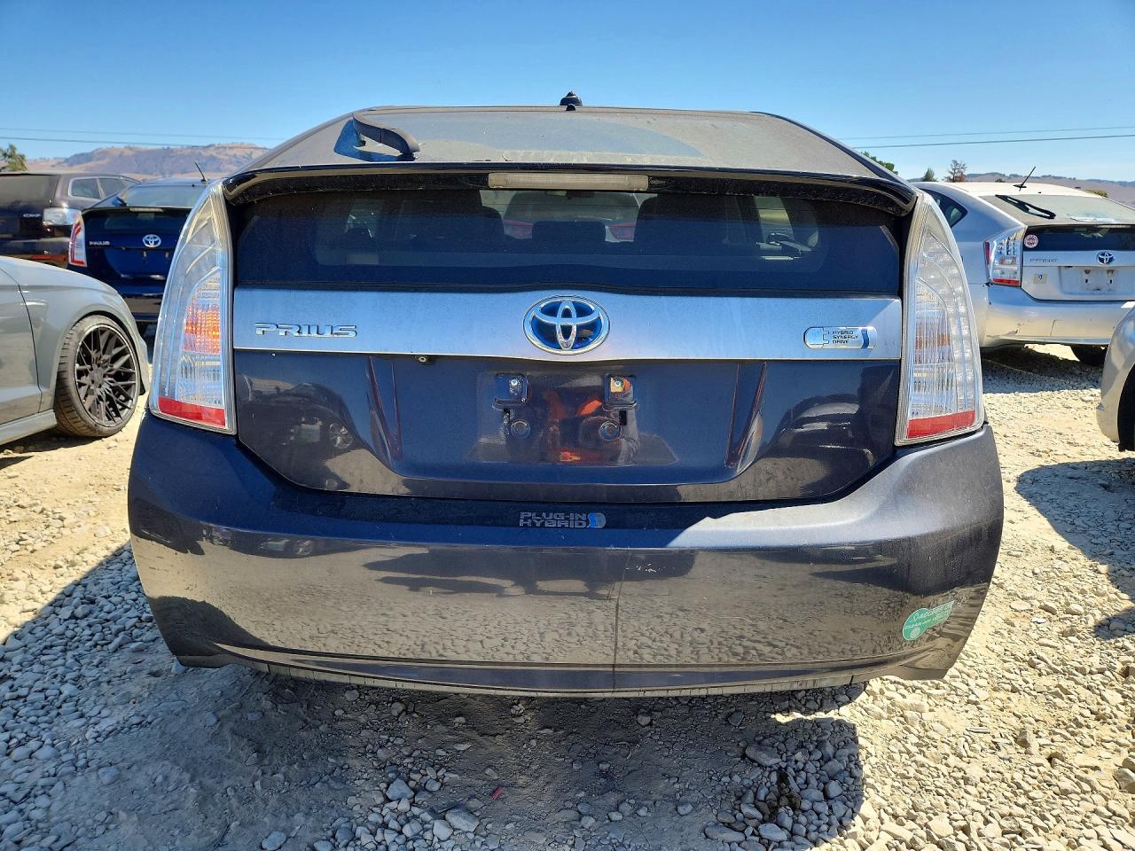 2012 Toyota Prius Plug-in Hybrid Base Gray vin: JTDKN3DP6C3014880