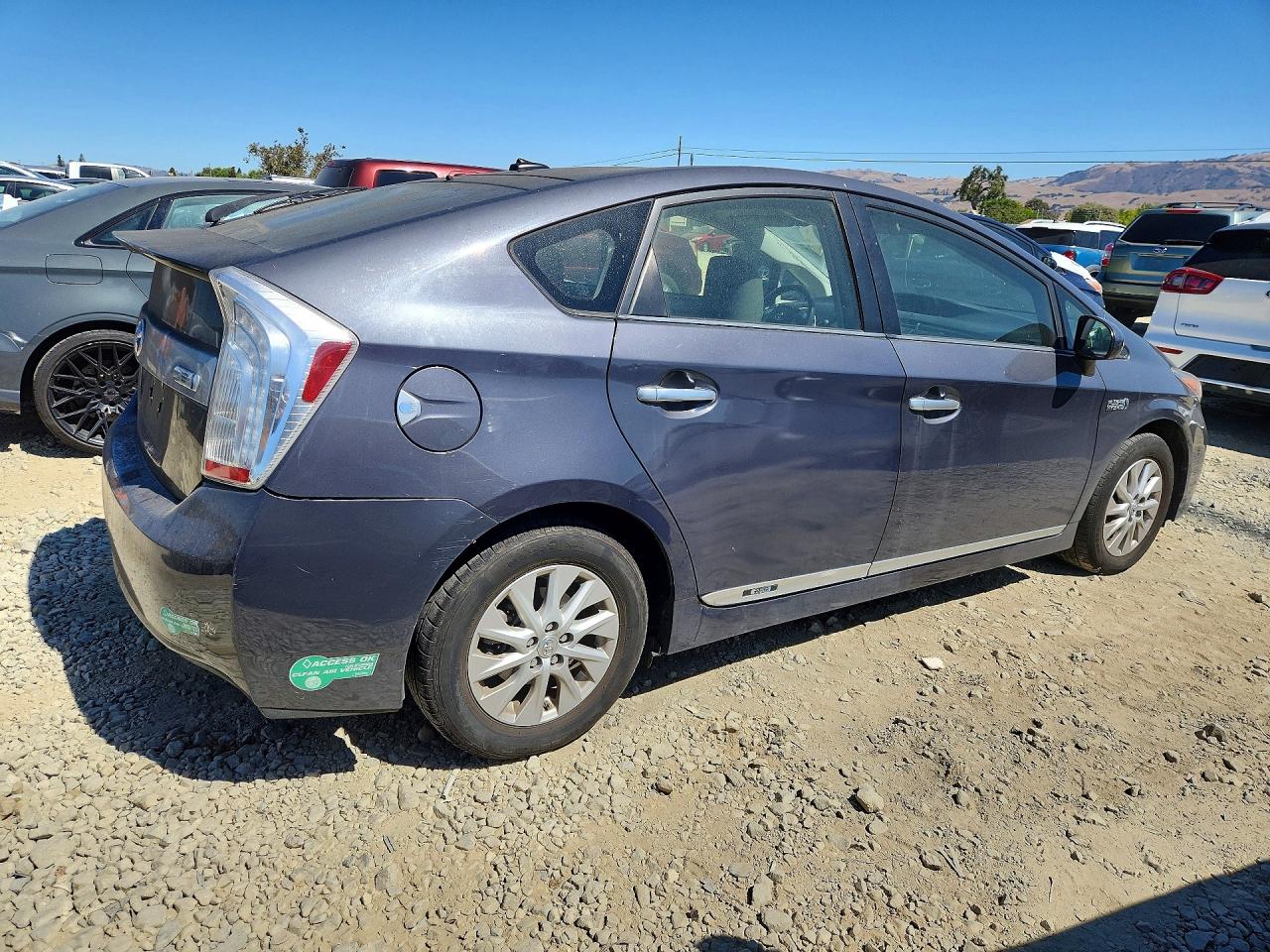 2012 Toyota Prius Plug-in Hybrid Base Gray vin: JTDKN3DP6C3014880