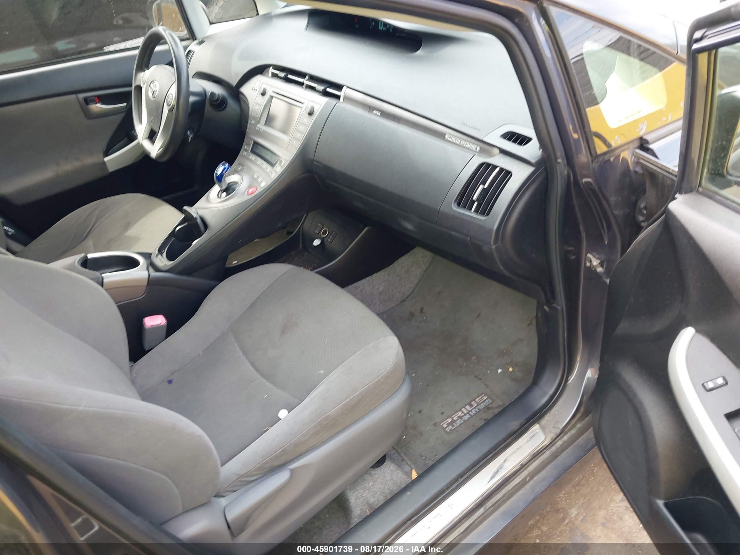2012 Toyota Prius Plug-in   Gray vin: JTDKN3DP6C3016452