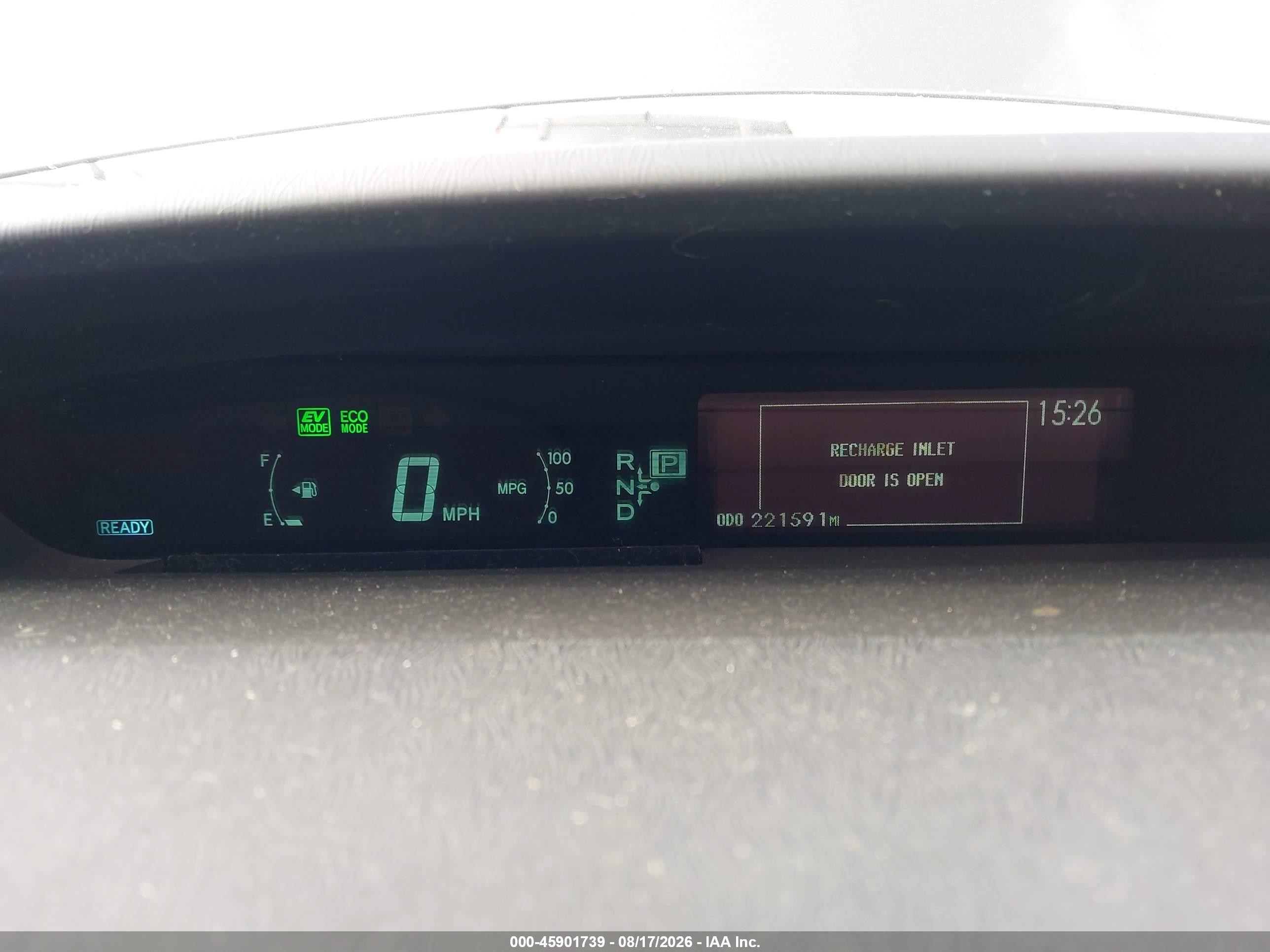 2012 Toyota Prius Plug-in   Gray vin: JTDKN3DP6C3016452