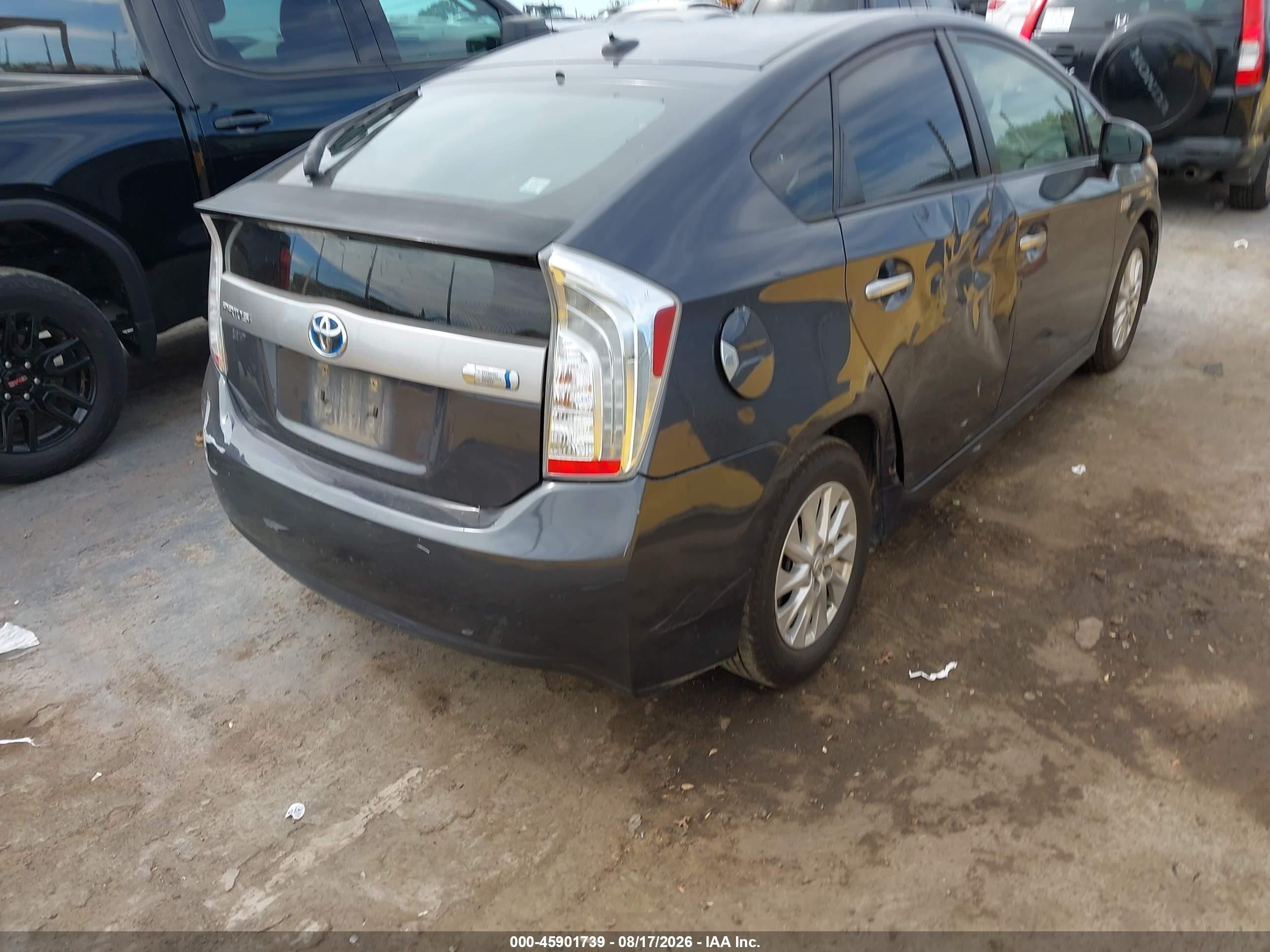 2012 Toyota Prius Plug-in   Gray vin: JTDKN3DP6C3016452