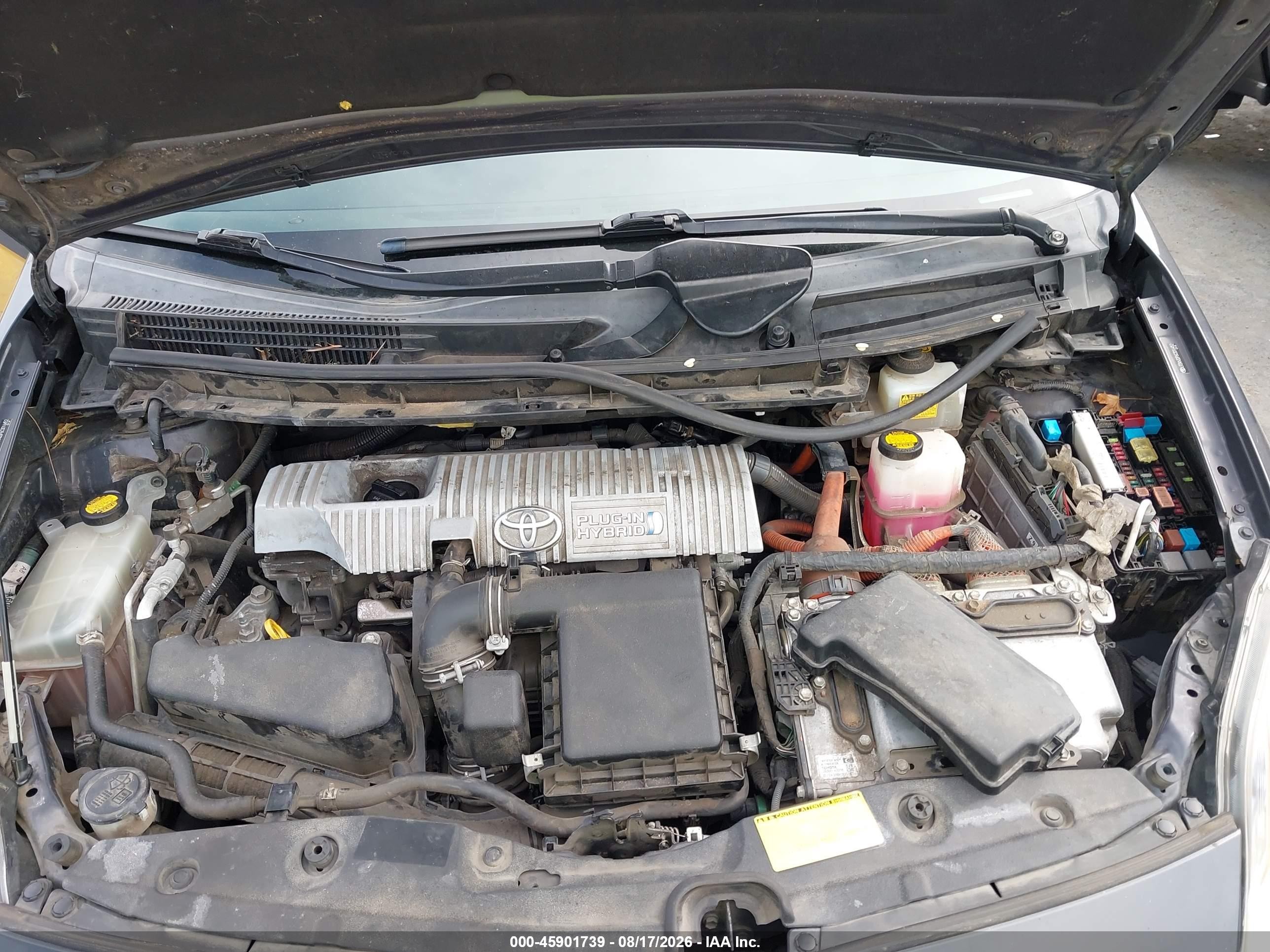 2012 Toyota Prius Plug-in   Gray vin: JTDKN3DP6C3016452
