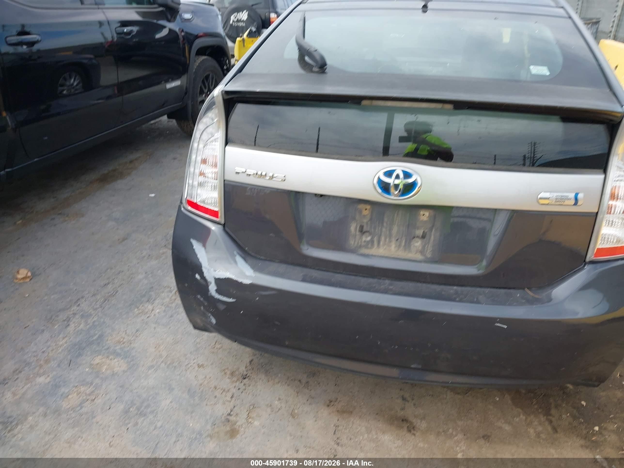 2012 Toyota Prius Plug-in   Gray vin: JTDKN3DP6C3016452