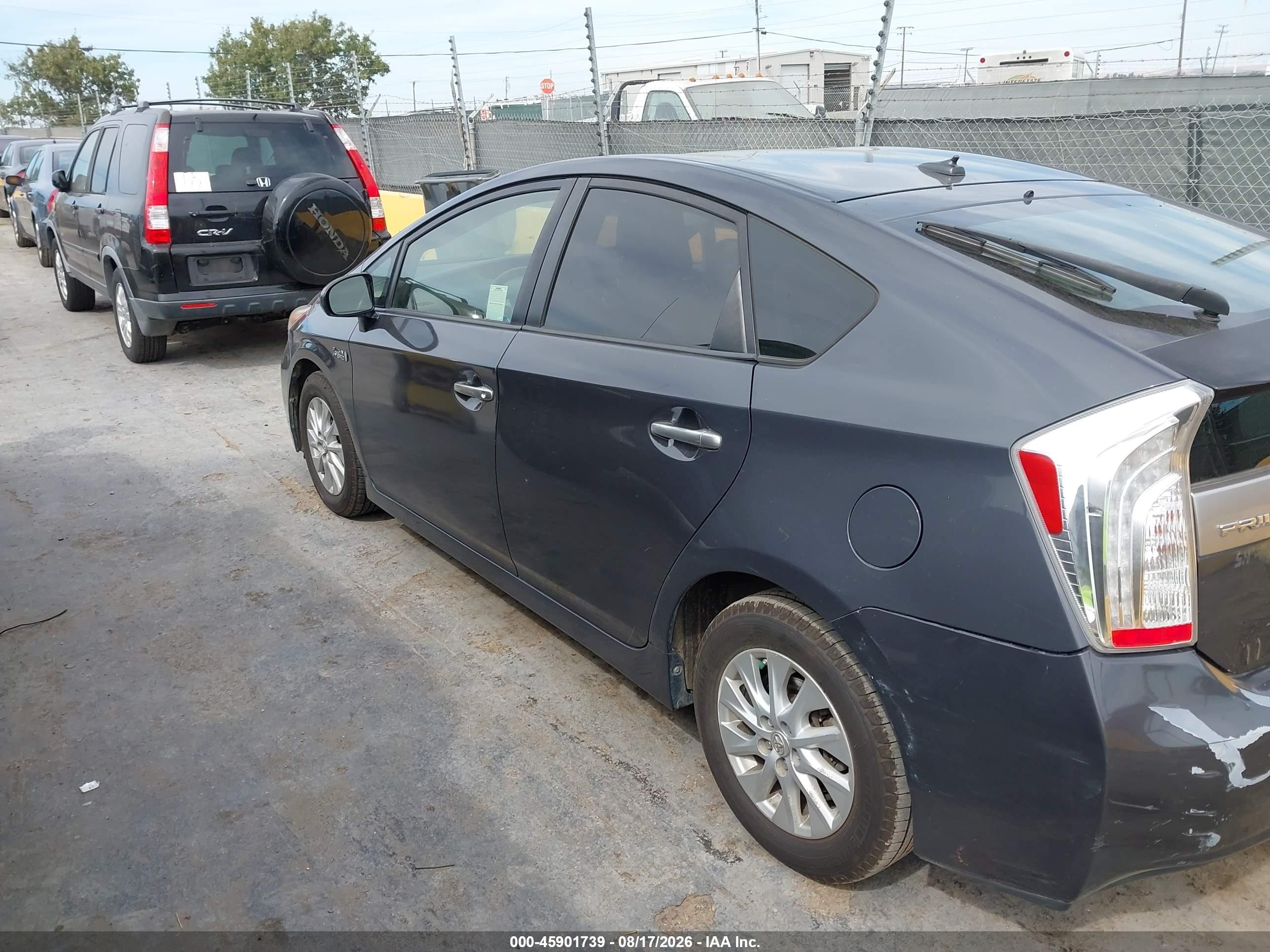 2012 Toyota Prius Plug-in   Gray vin: JTDKN3DP6C3016452