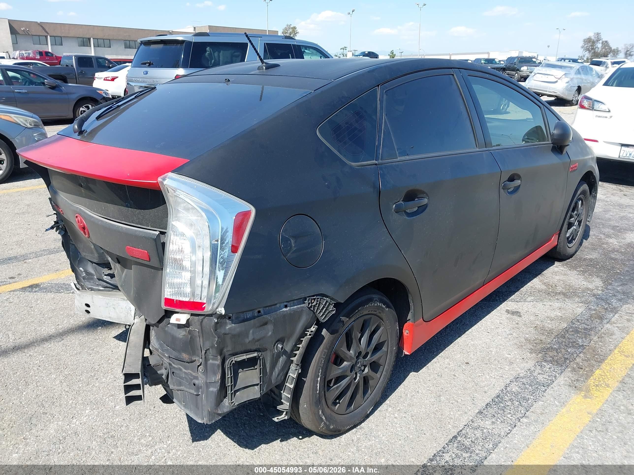 2012 Toyota Prius Plug-in   Black vin: JTDKN3DP6C3020842