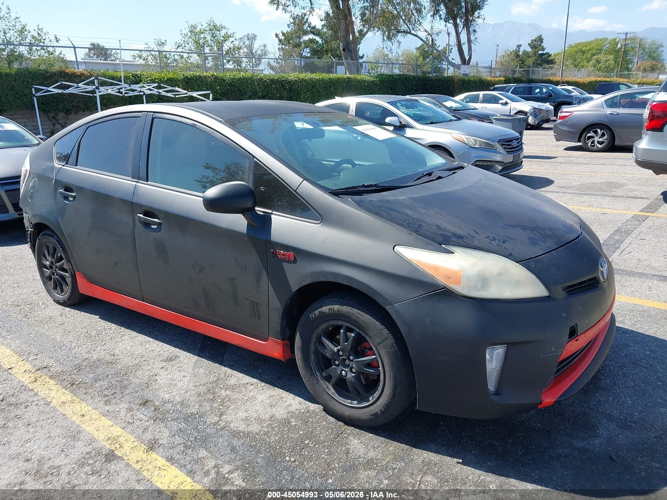 2012 Toyota Prius Plug-in   Black vin: JTDKN3DP6C3020842