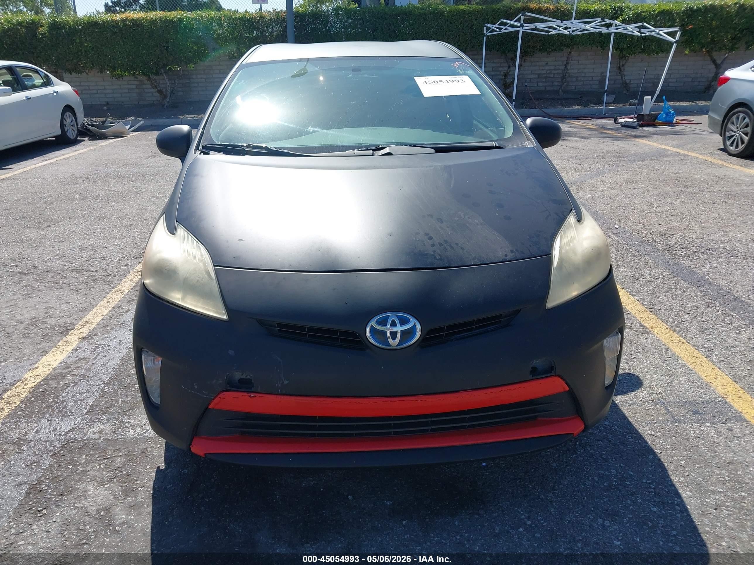 2012 Toyota Prius Plug-in   Black vin: JTDKN3DP6C3020842