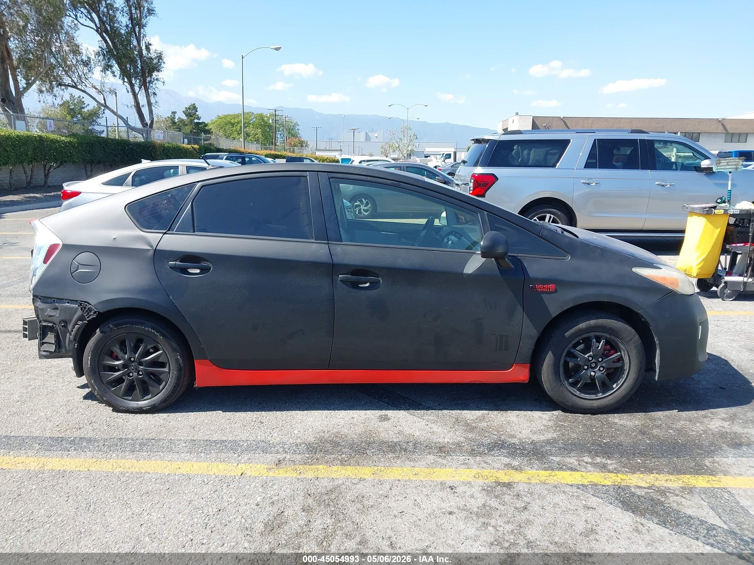 2012 Toyota Prius Plug-in   Black vin: JTDKN3DP6C3020842