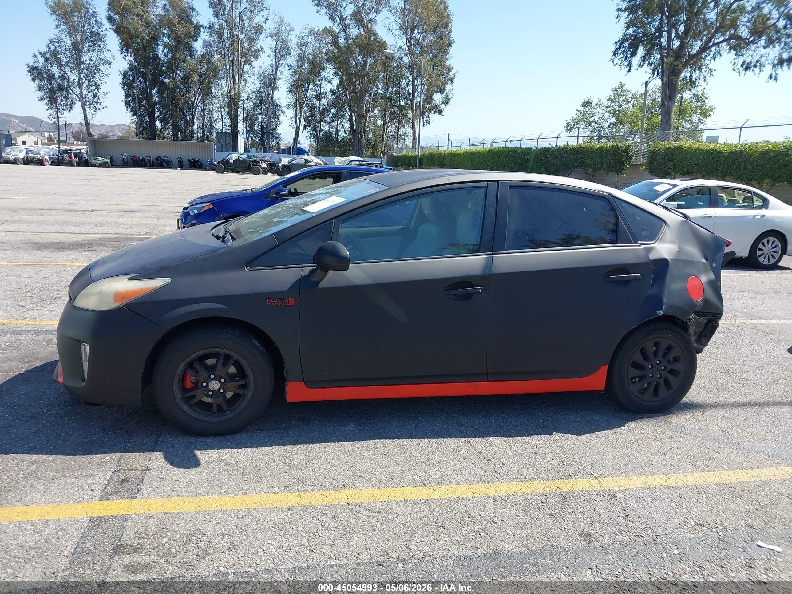 2012 Toyota Prius Plug-in   Black vin: JTDKN3DP6C3020842