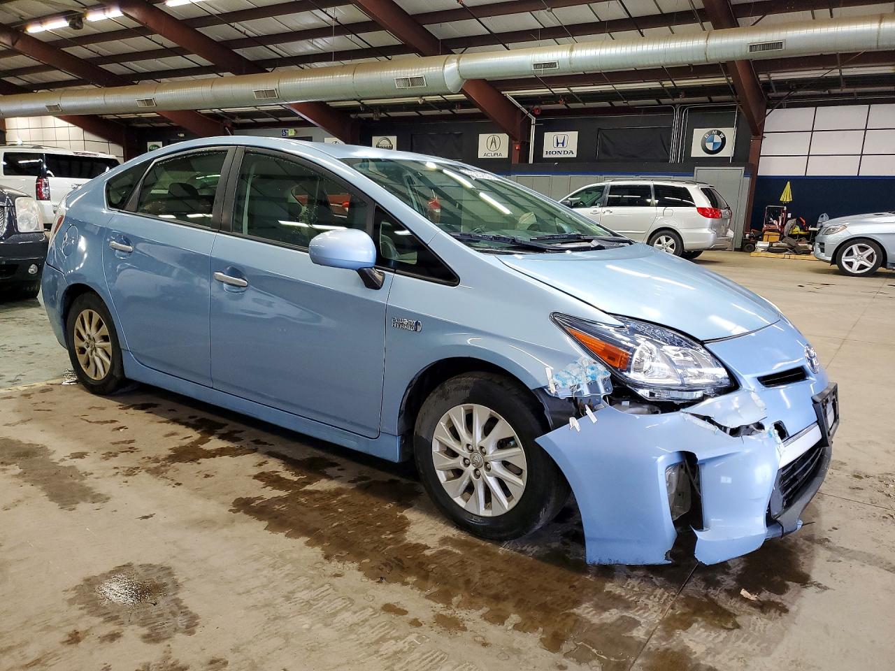 2014 Toyota Prius Plug-in Hybrid Base Blue vin: JTDKN3DP6E3049440