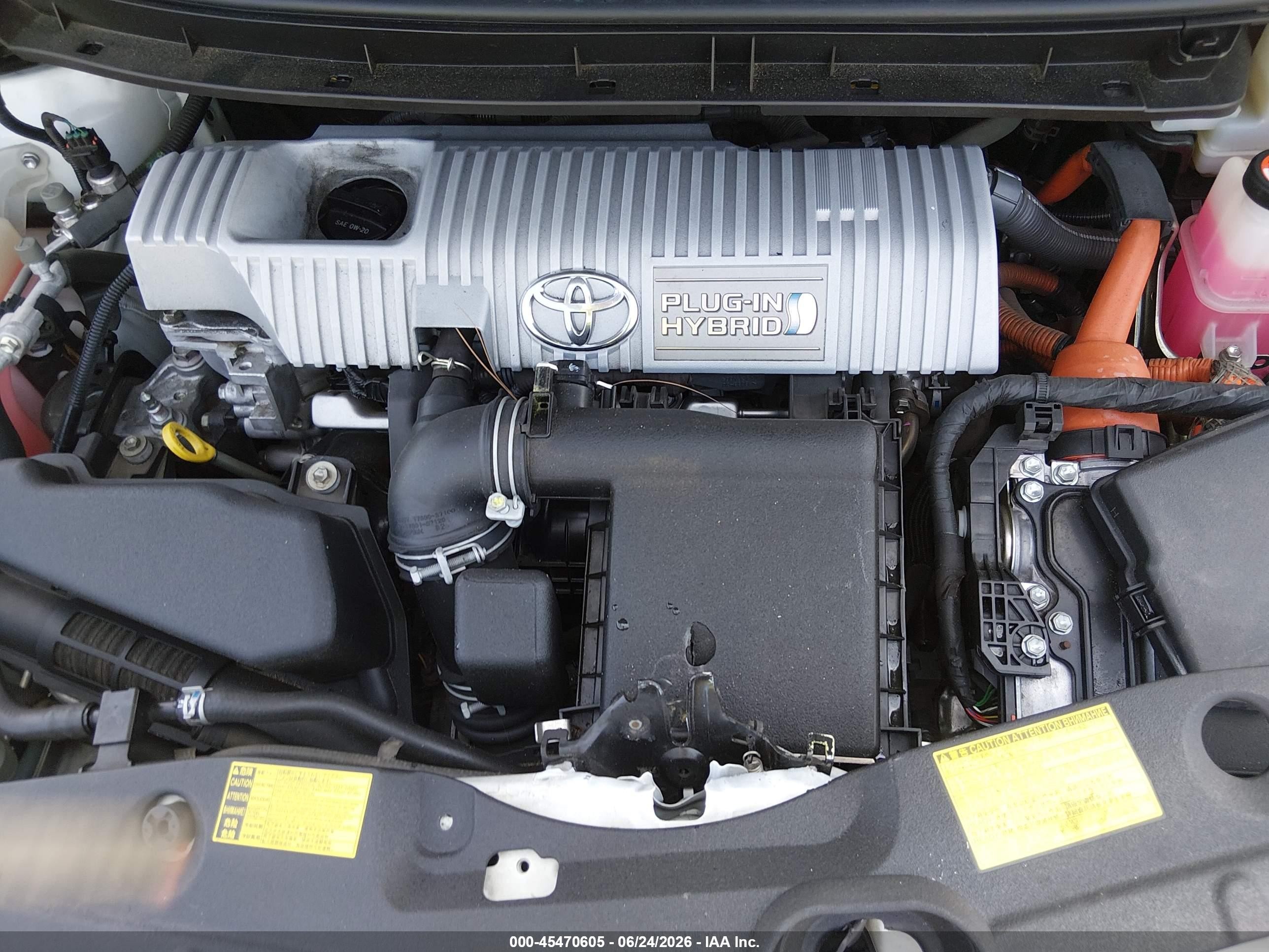 2014 Toyota Prius Plug-in   White vin: JTDKN3DP6E3064441