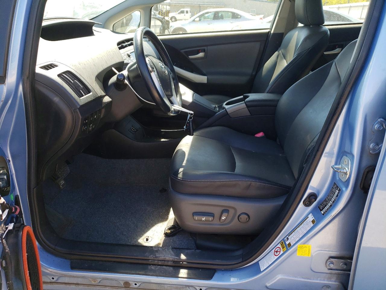 2012 Toyota Prius Plug-in Hybrid Advanced Blue vin: JTDKN3DP7C3011891