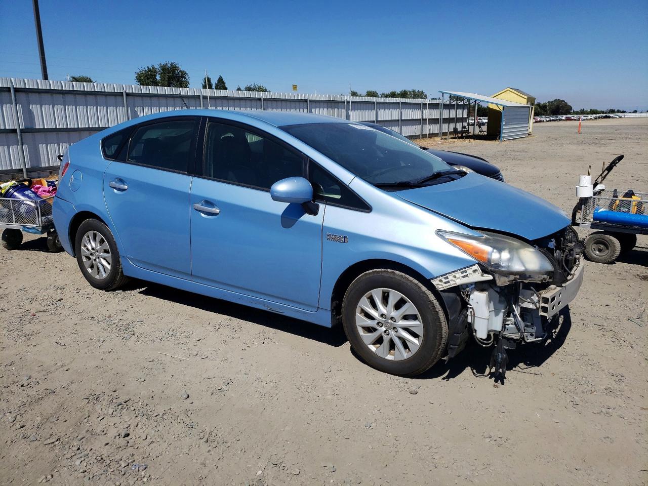 2012 Toyota Prius Plug-in Hybrid Advanced Blue vin: JTDKN3DP7C3011891