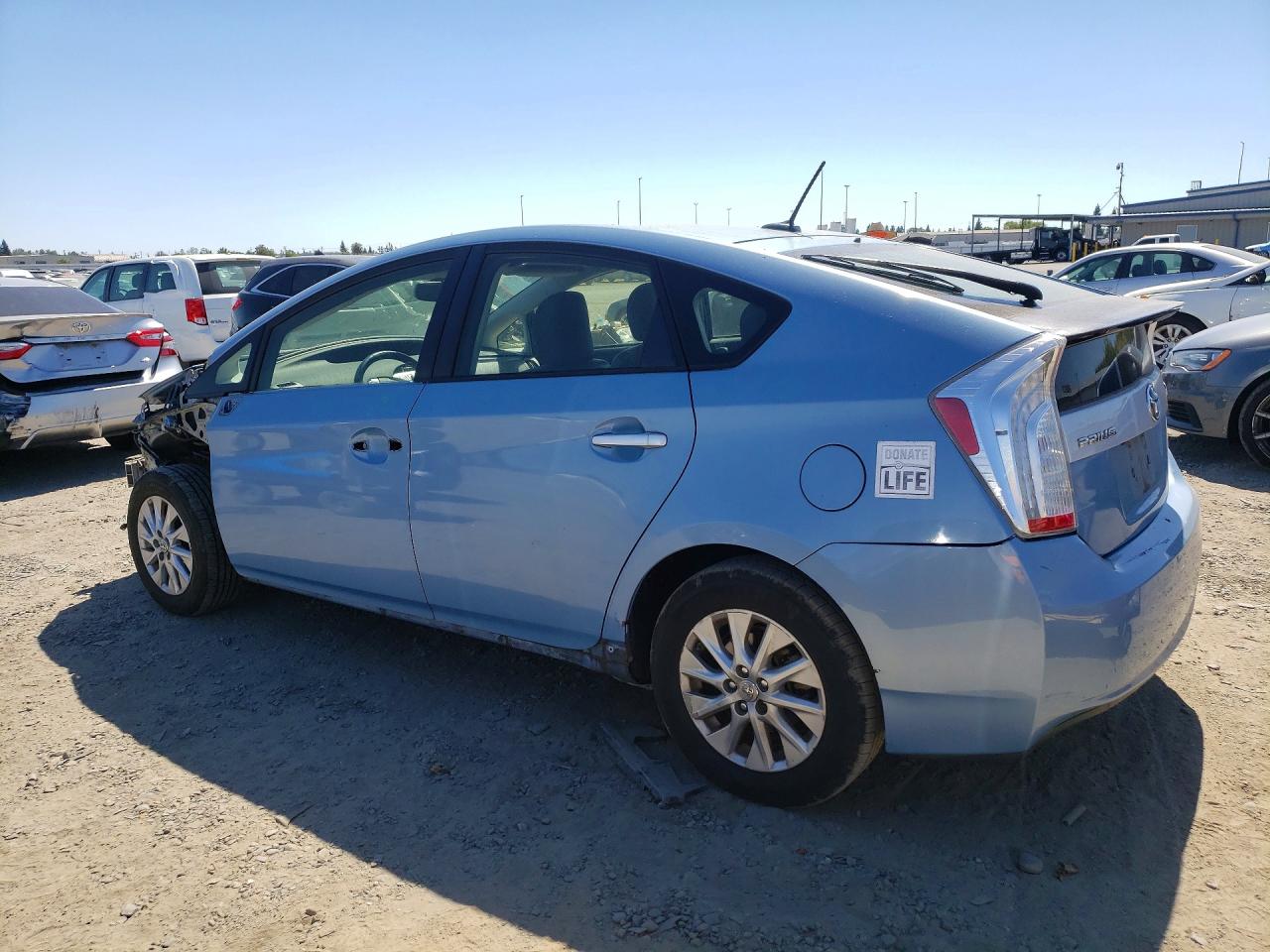 2012 Toyota Prius Plug-in Hybrid Advanced Blue vin: JTDKN3DP7C3011891