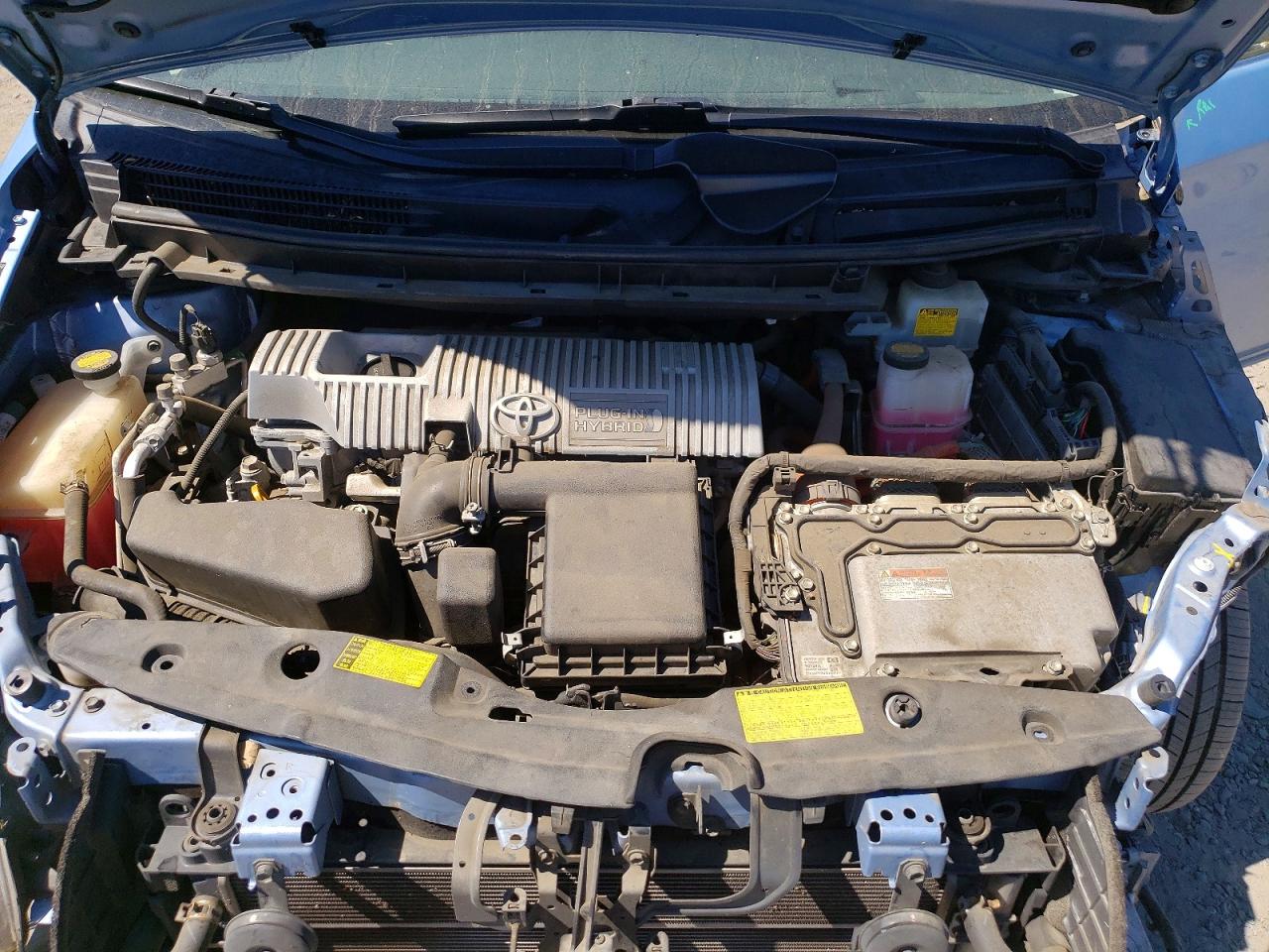 2012 Toyota Prius Plug-in Hybrid Advanced Blue vin: JTDKN3DP7C3011891