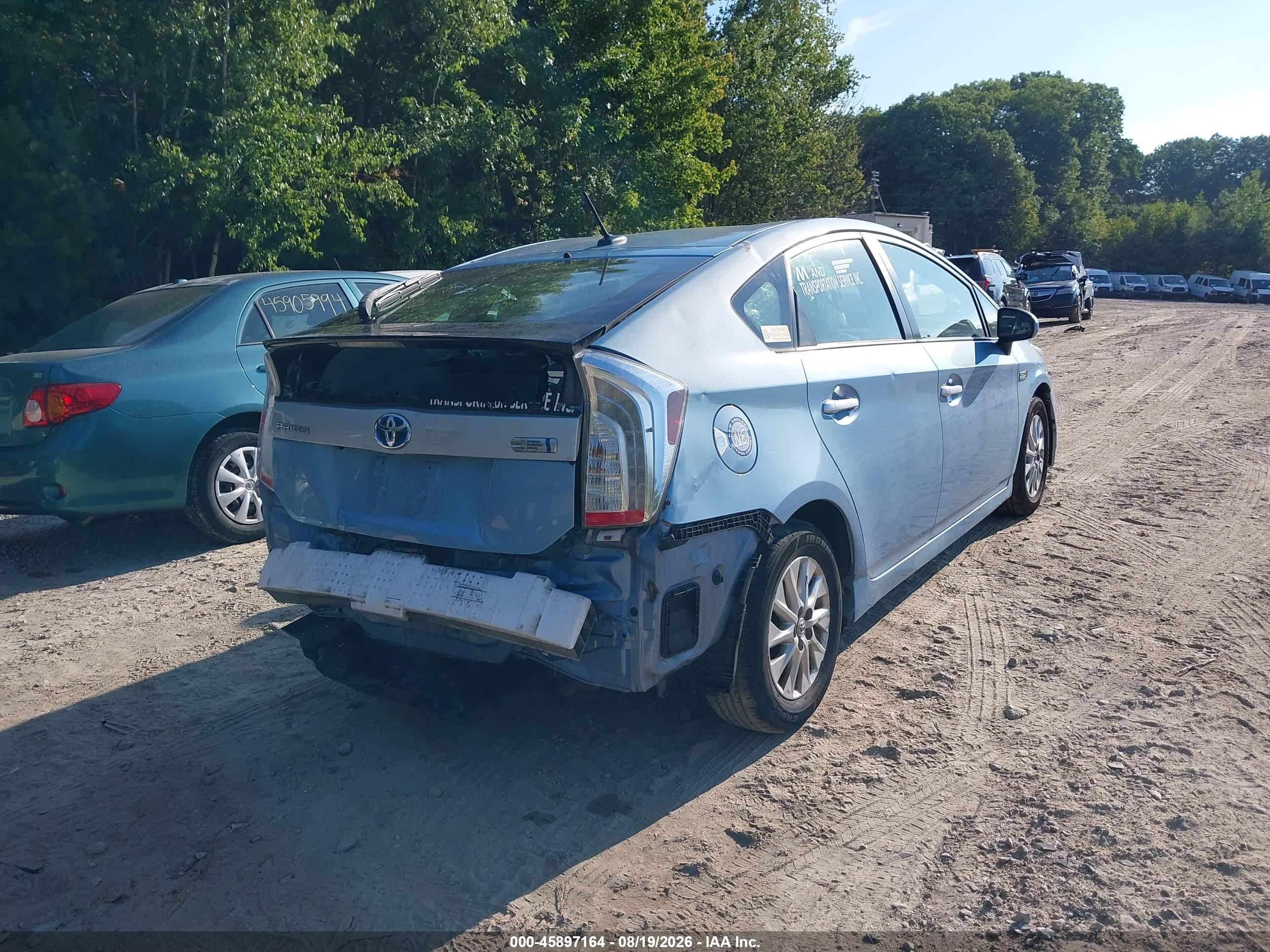 2012 Toyota Prius Plug-in   Teal vin: JTDKN3DP7C3012118